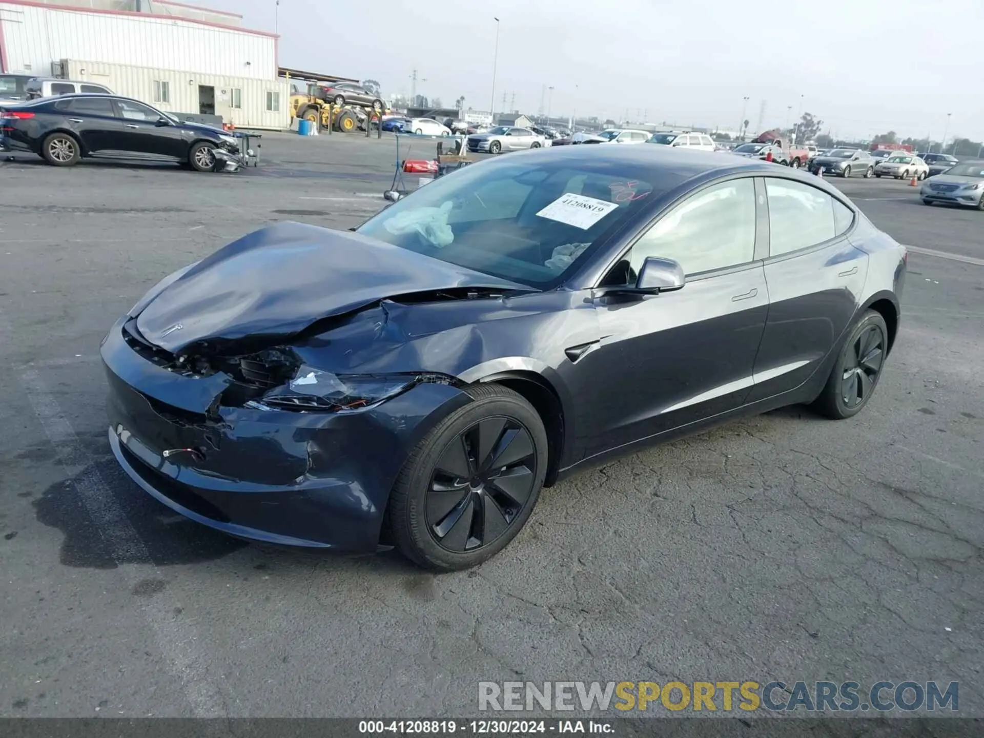2 fotografías del automóvil dañado 5YJ3E1EA6RF857492 TESLA MODEL 3 2024
