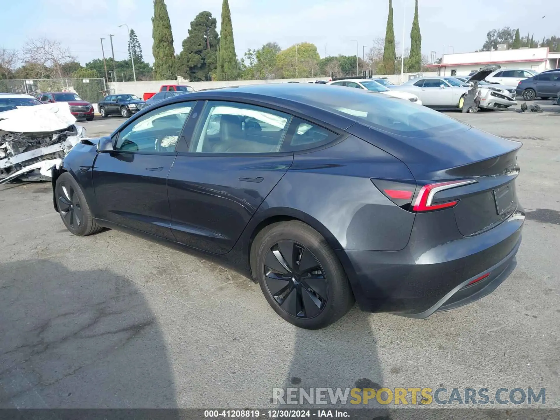 3 fotografías del automóvil dañado 5YJ3E1EA6RF857492 TESLA MODEL 3 2024