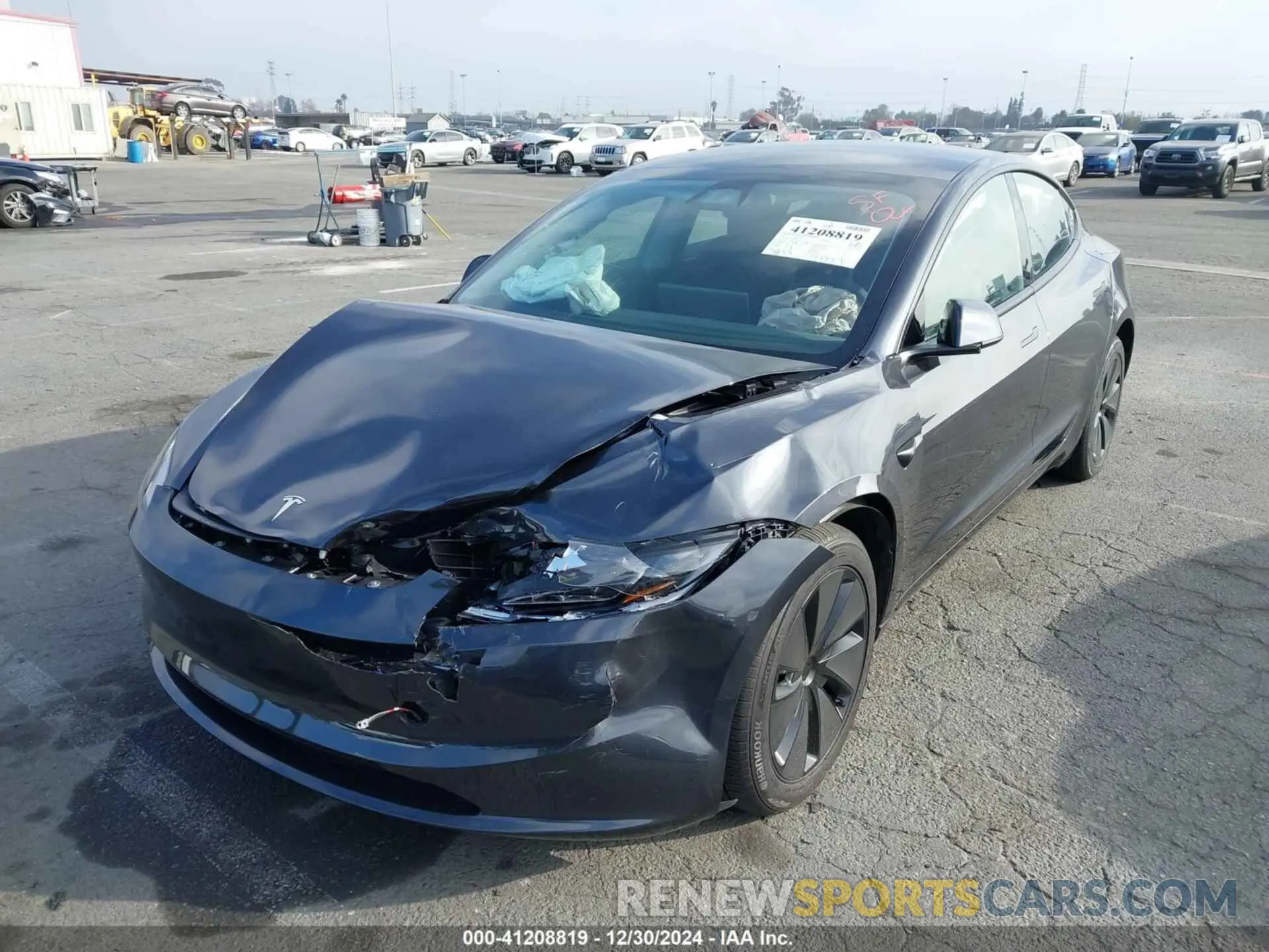 6 fotografías del automóvil dañado 5YJ3E1EA6RF857492 TESLA MODEL 3 2024