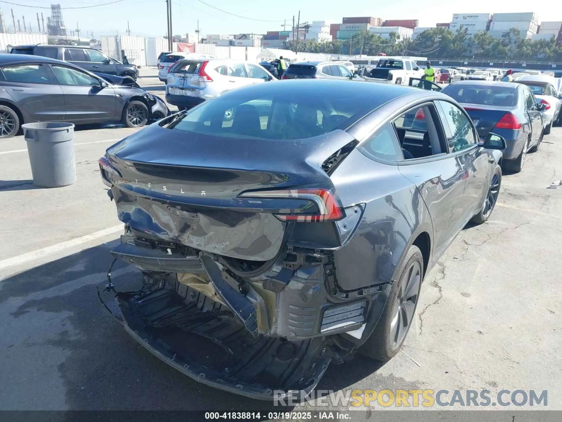 6 fotografías del automóvil dañado 5YJ3E1EA7RF717855 TESLA MODEL 3 2024