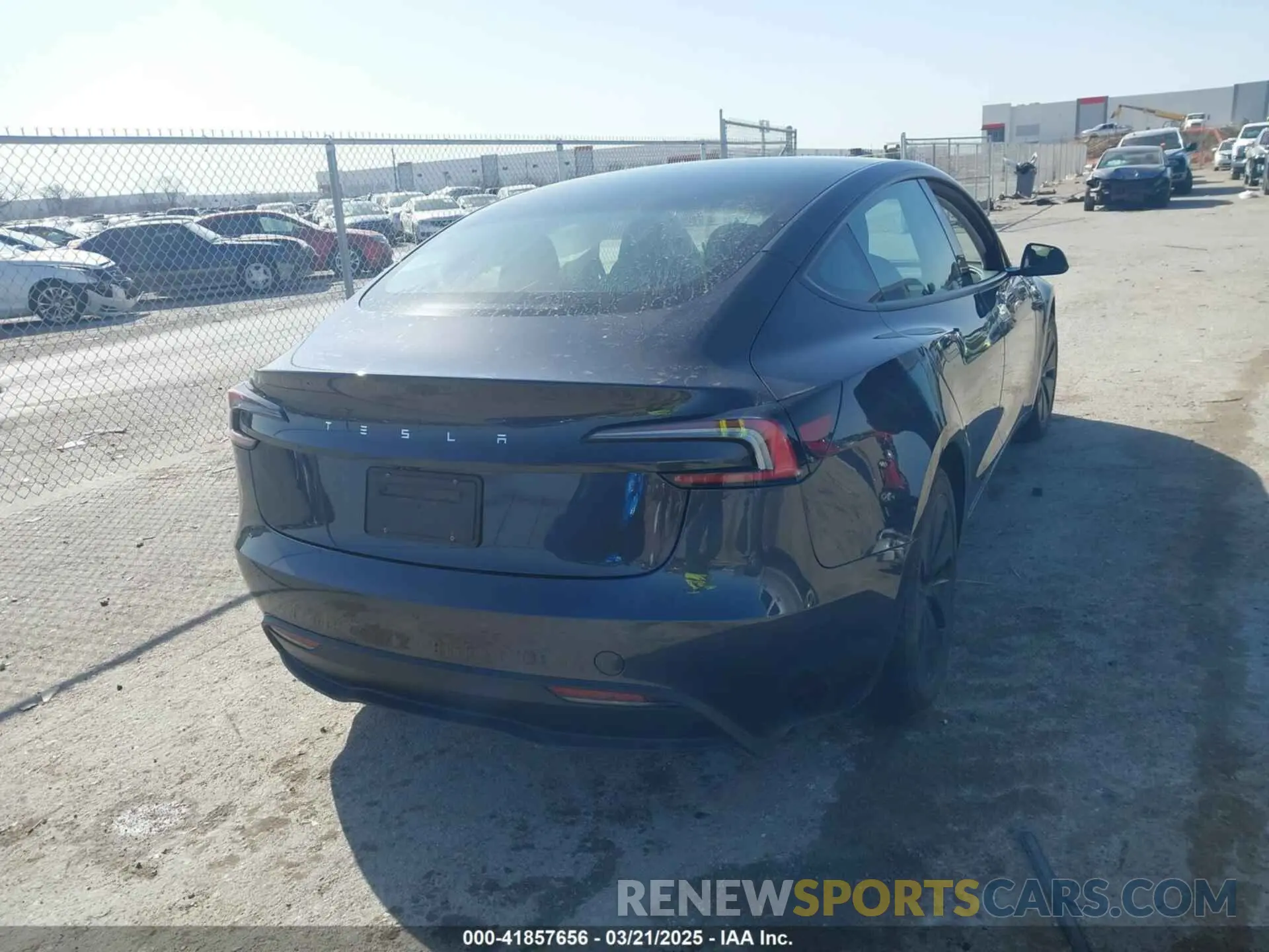 4 fotografías del automóvil dañado 5YJ3E1EA7RF721467 TESLA MODEL 3 2024