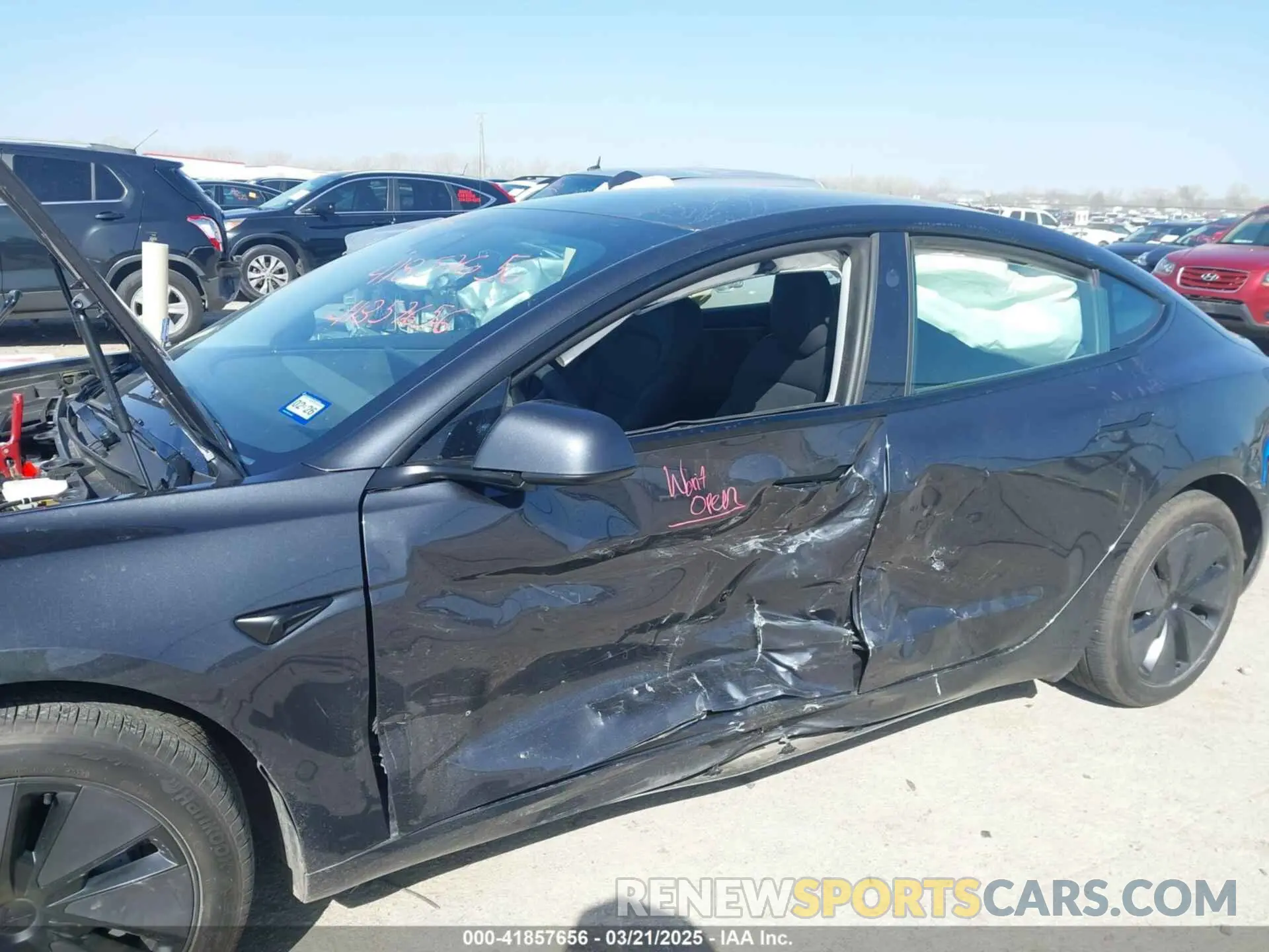 6 fotografías del automóvil dañado 5YJ3E1EA7RF721467 TESLA MODEL 3 2024