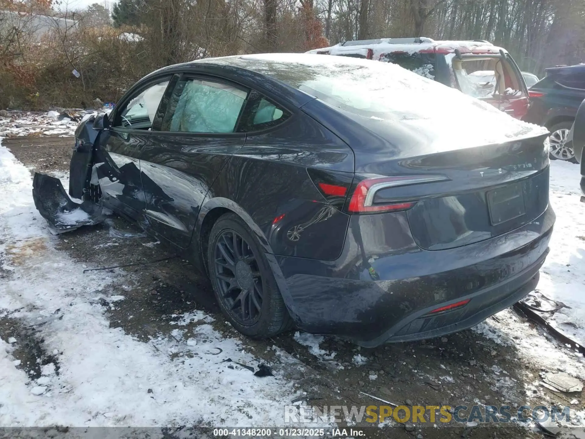 3 fotografías del automóvil dañado 5YJ3E1EA7RF735871 TESLA MODEL 3 2024