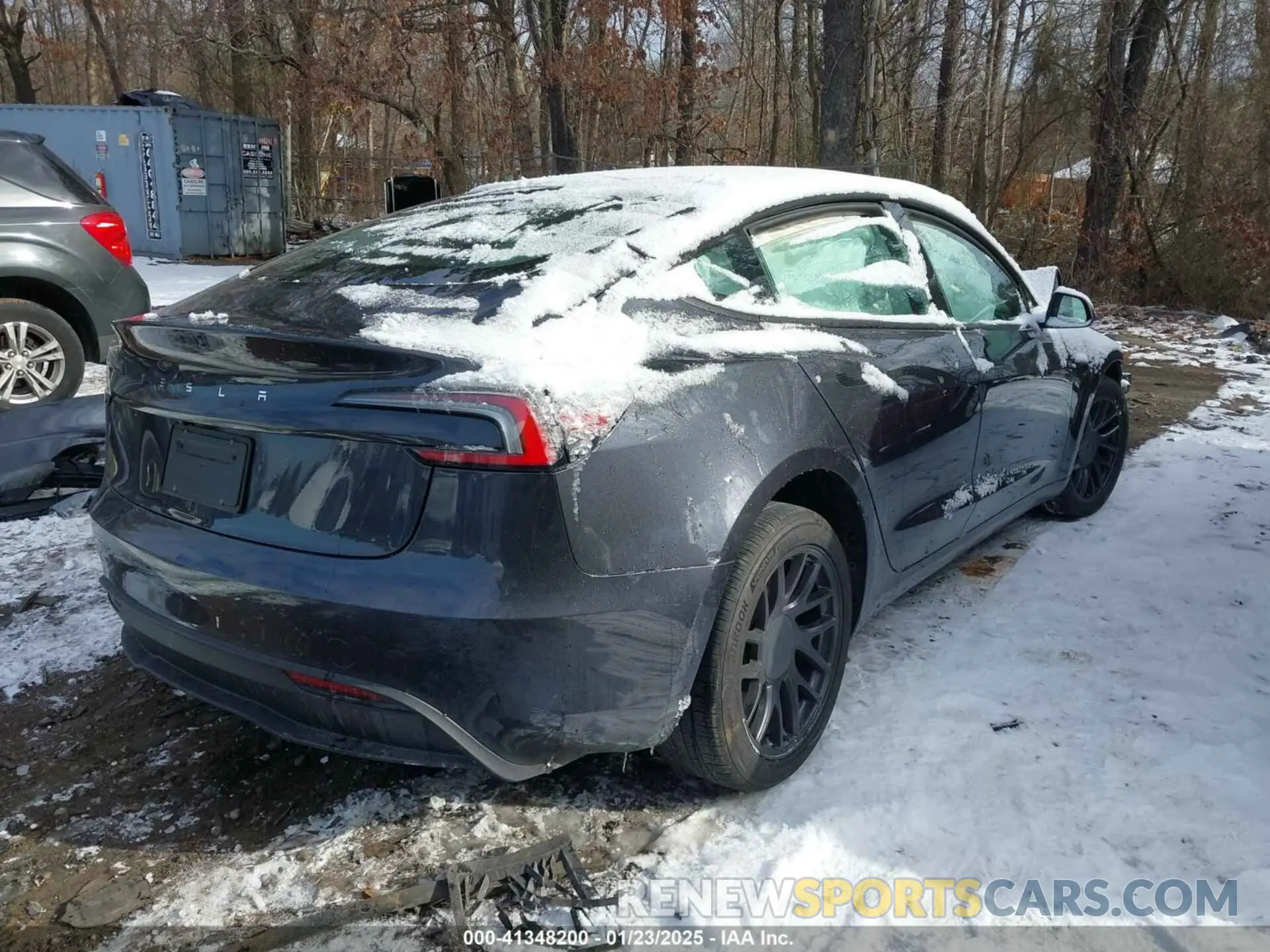 4 fotografías del automóvil dañado 5YJ3E1EA7RF735871 TESLA MODEL 3 2024