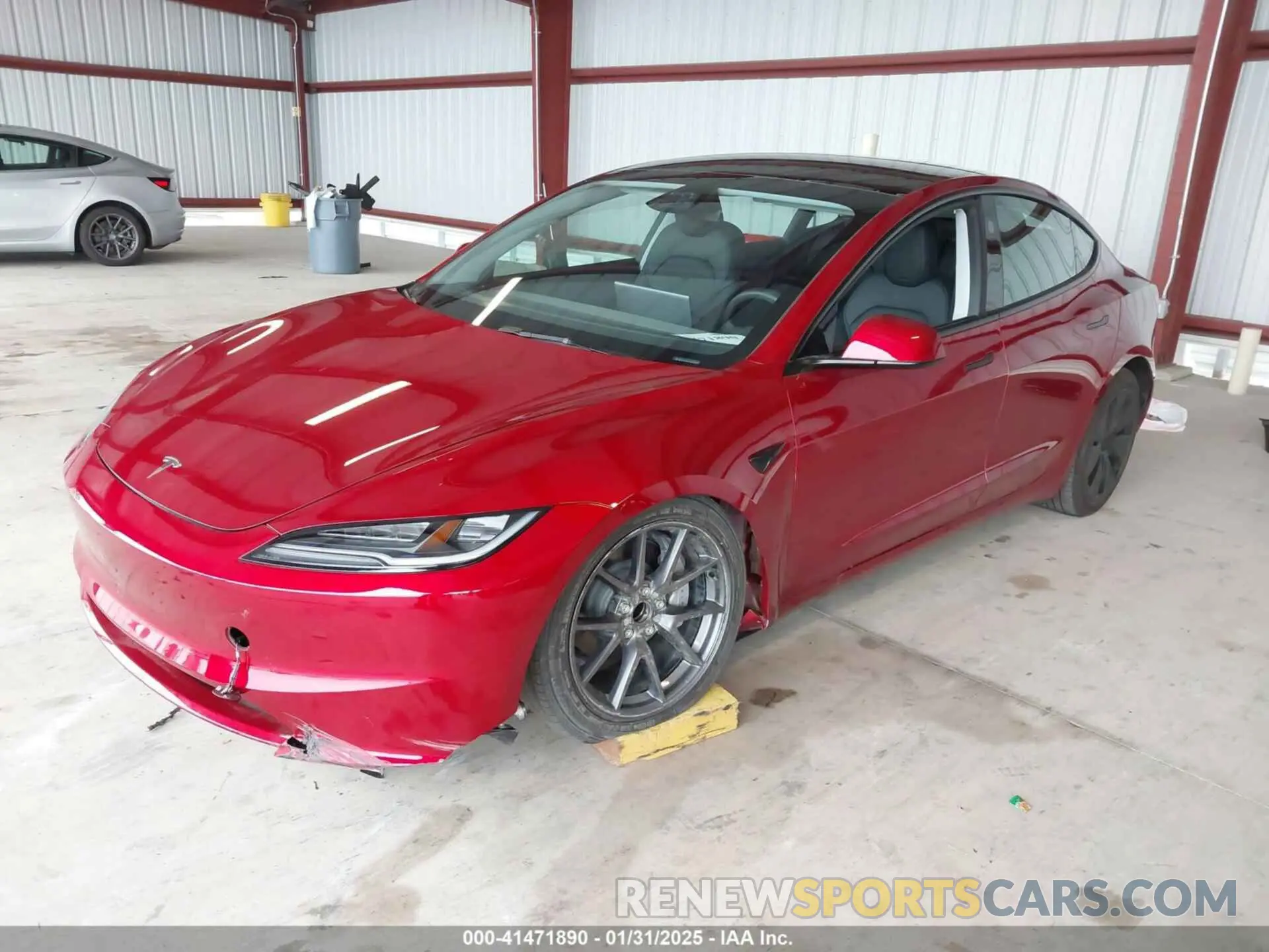 2 fotografías del automóvil dañado 5YJ3E1EA7RF746983 TESLA MODEL 3 2024