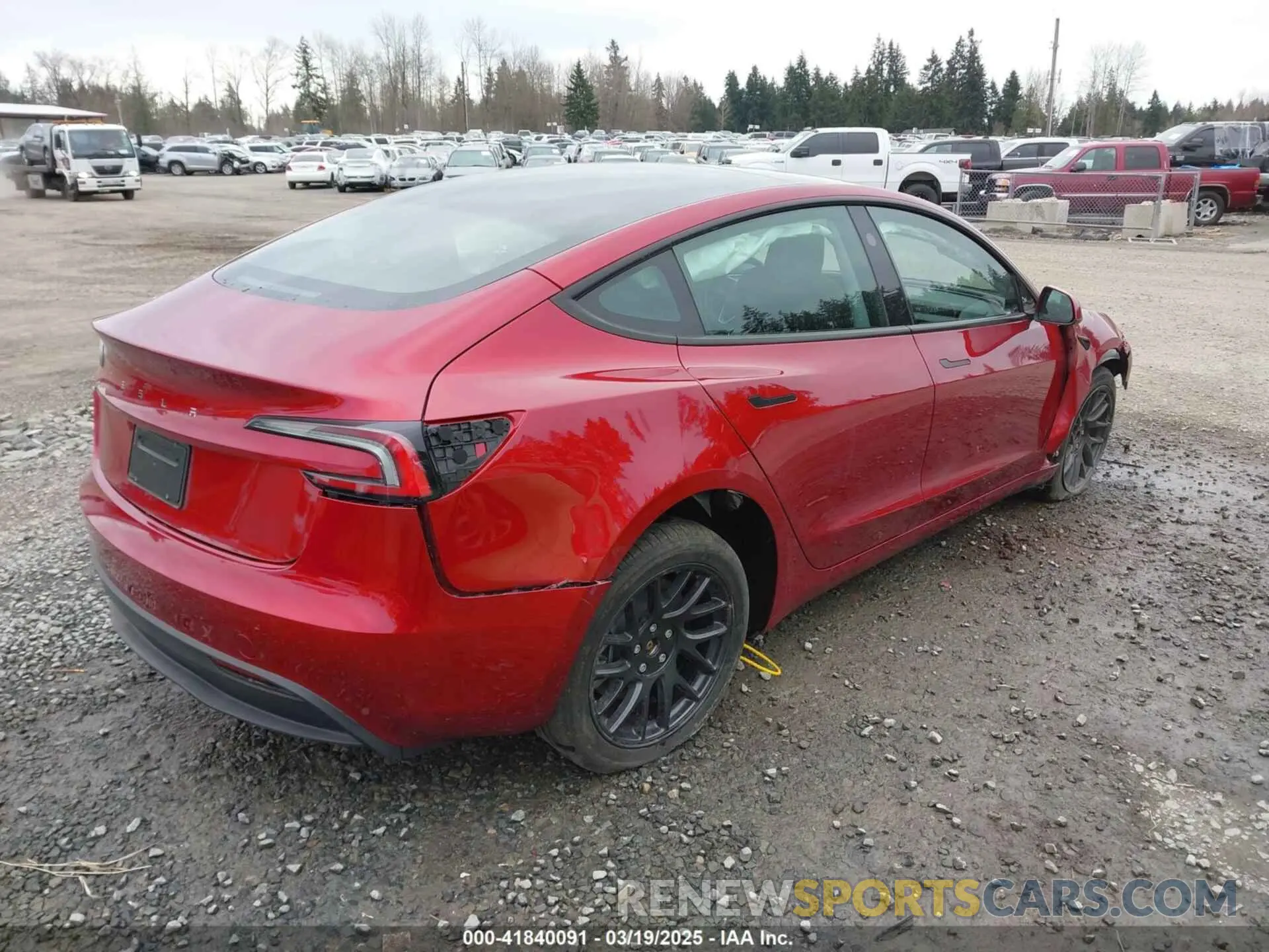 4 fotografías del automóvil dañado 5YJ3E1EA7RF785461 TESLA MODEL 3 2024