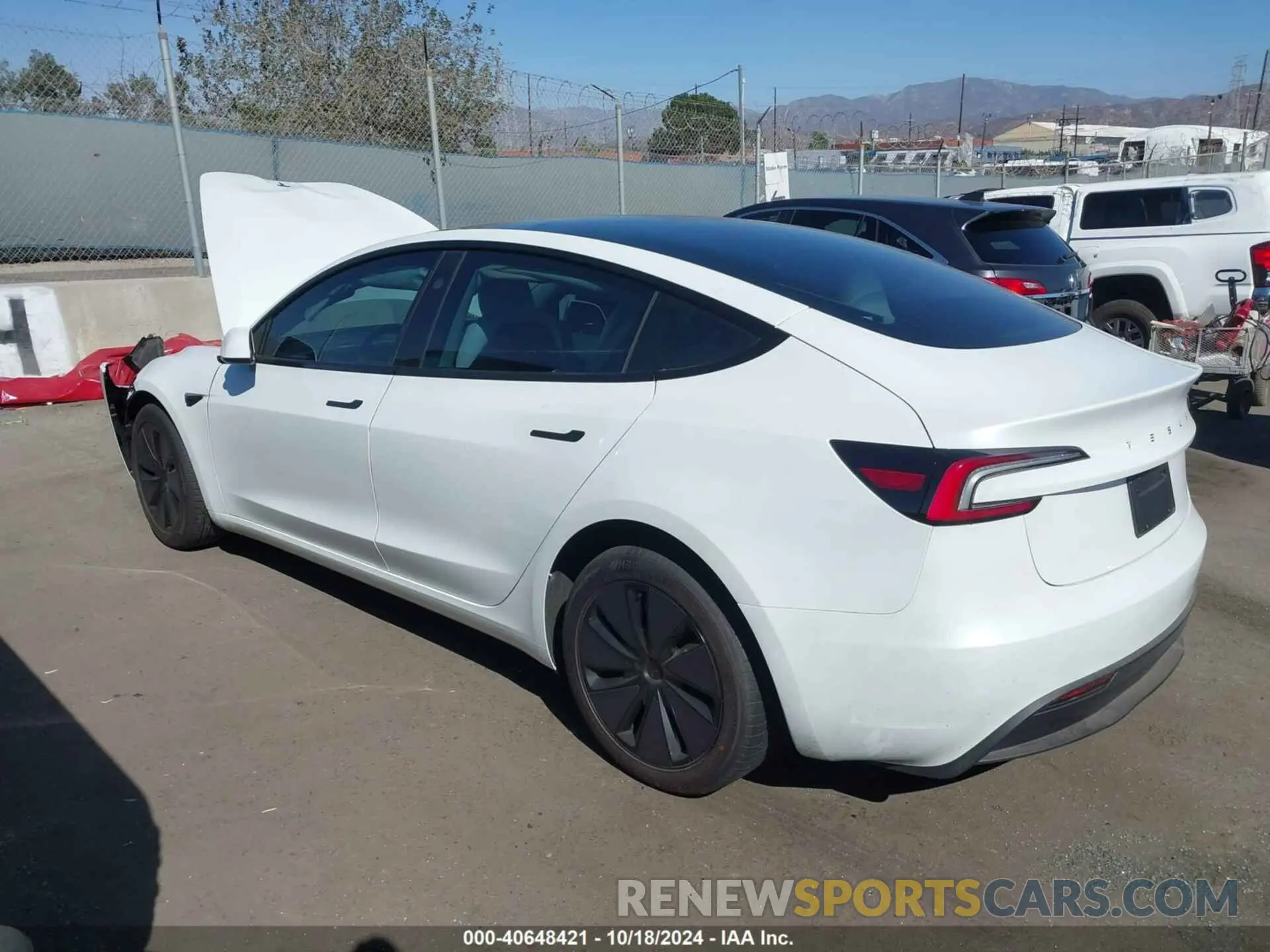 3 fotografías del automóvil dañado 5YJ3E1EA7RF812528 TESLA MODEL 3 2024