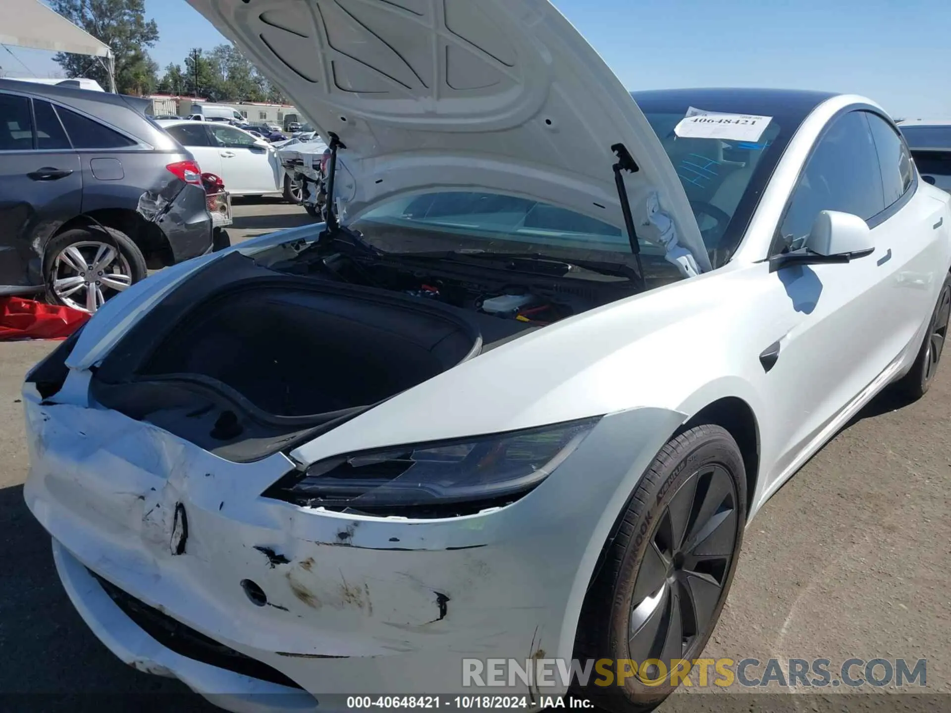 6 fotografías del automóvil dañado 5YJ3E1EA7RF812528 TESLA MODEL 3 2024