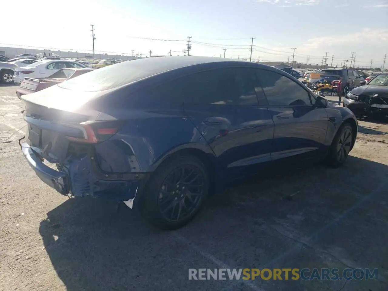 3 fotografías del automóvil dañado 5YJ3E1EA7RF849286 TESLA MODEL 3 2024