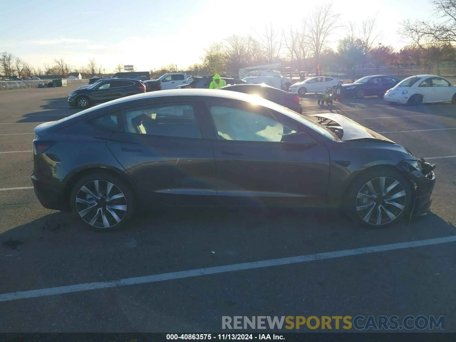 13 fotografías del automóvil dañado 5YJ3E1EA7RF853483 TESLA MODEL 3 2024