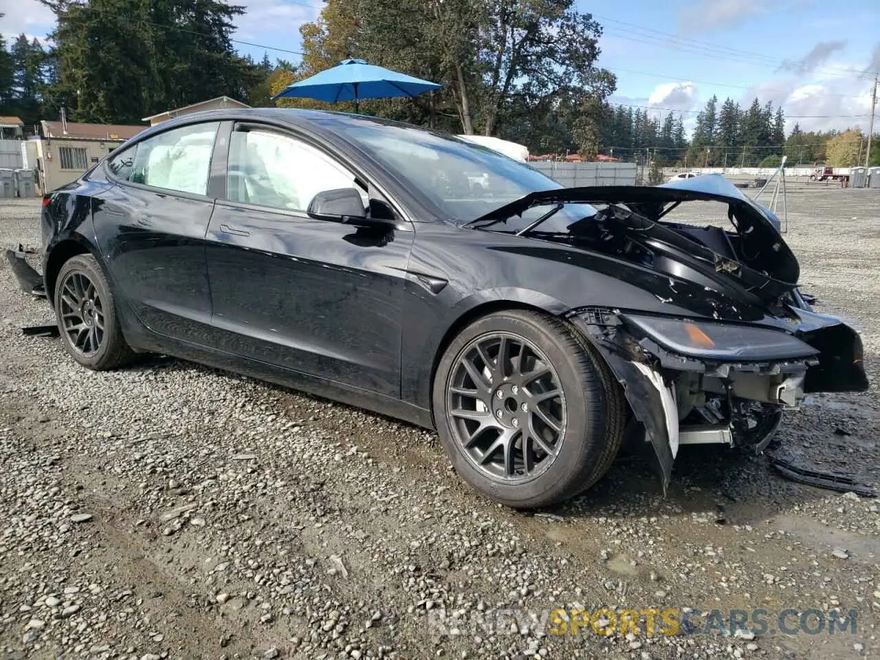 4 fotografías del automóvil dañado 5YJ3E1EA8RF726757 TESLA MODEL 3 2024
