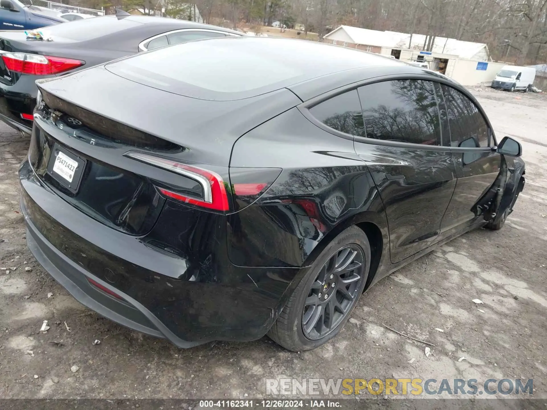 4 fotografías del automóvil dañado 5YJ3E1EA8RF732543 TESLA MODEL 3 2024