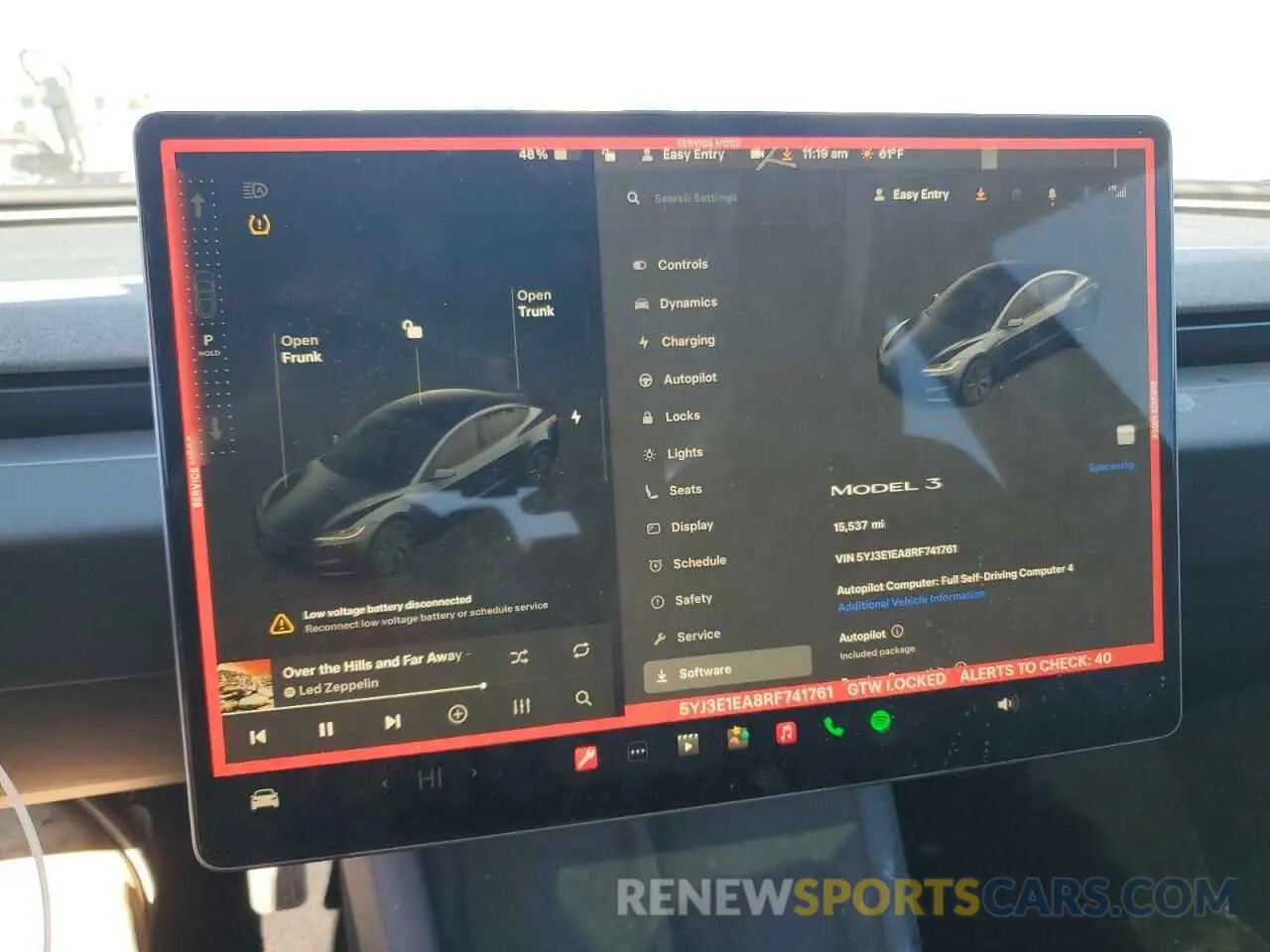 9 fotografías del automóvil dañado 5YJ3E1EA8RF741761 TESLA MODEL 3 2024