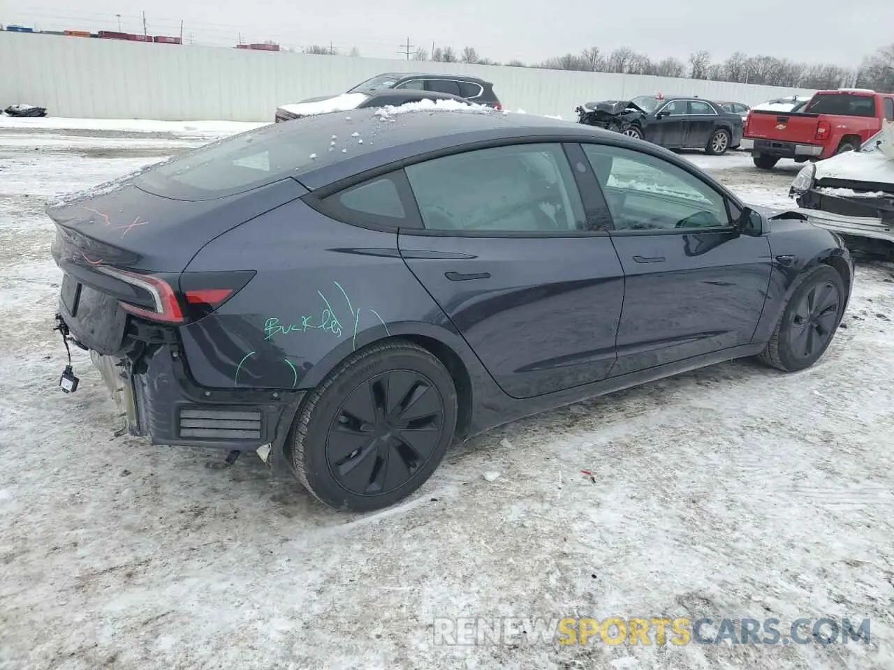 3 fotografías del automóvil dañado 5YJ3E1EA8RF747771 TESLA MODEL 3 2024