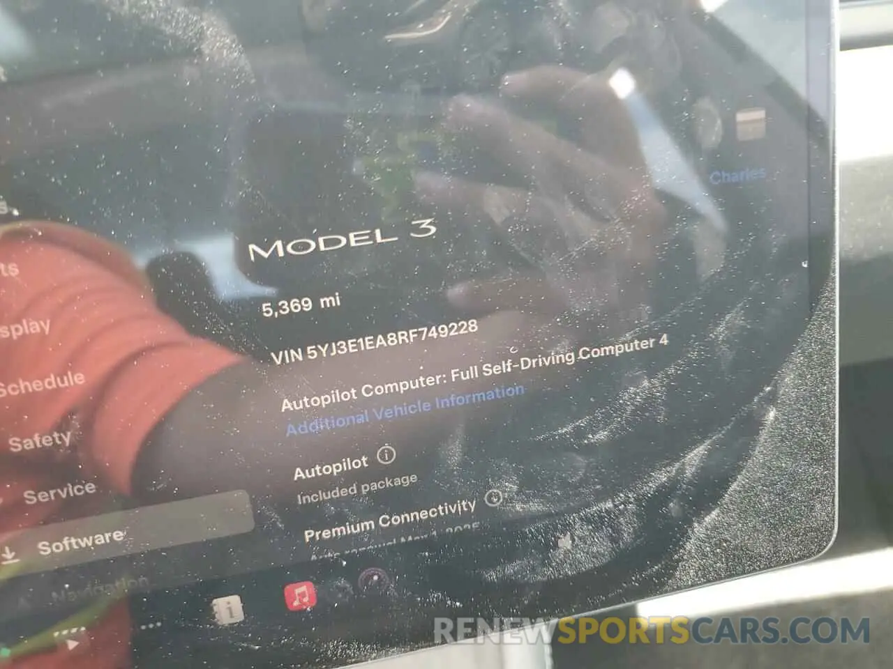 9 fotografías del automóvil dañado 5YJ3E1EA8RF749228 TESLA MODEL 3 2024