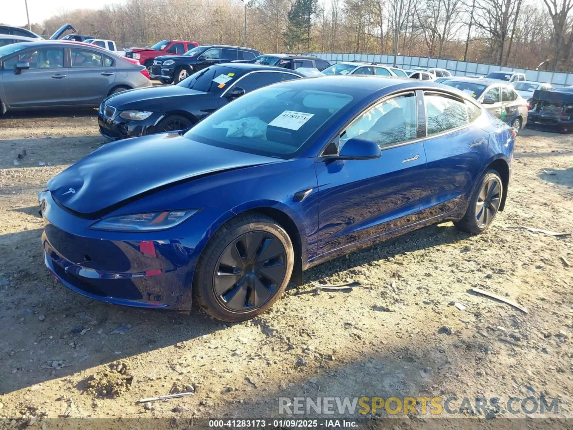 2 fotografías del automóvil dañado 5YJ3E1EA8RF824414 TESLA MODEL 3 2024