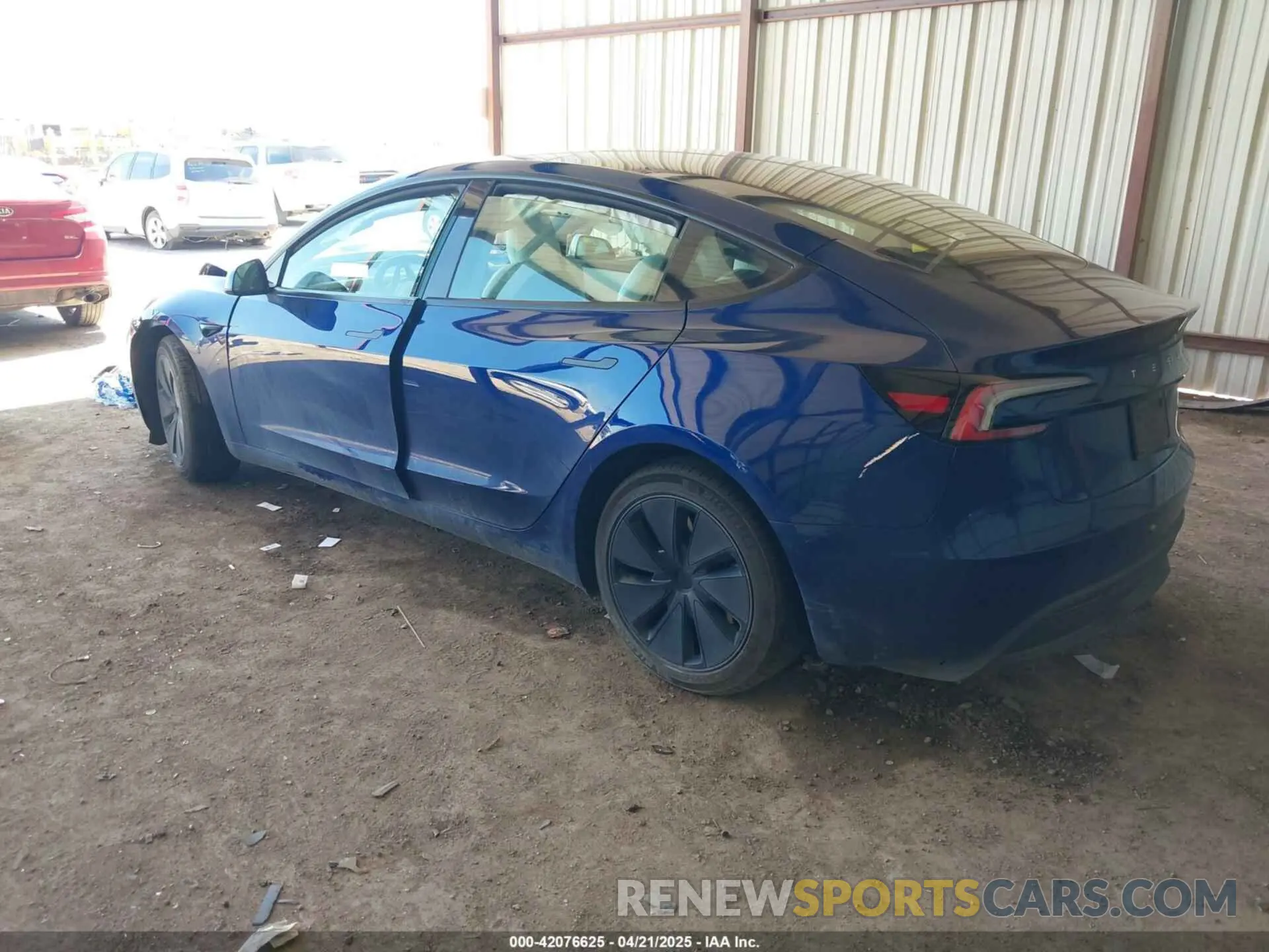 3 fotografías del automóvil dañado 5YJ3E1EA8RF833727 TESLA MODEL 3 2024