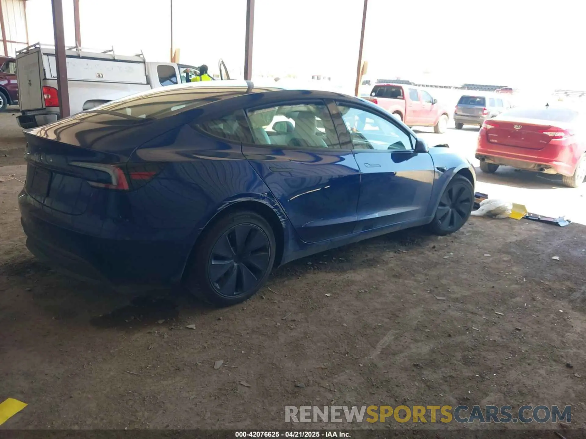 4 fotografías del automóvil dañado 5YJ3E1EA8RF833727 TESLA MODEL 3 2024