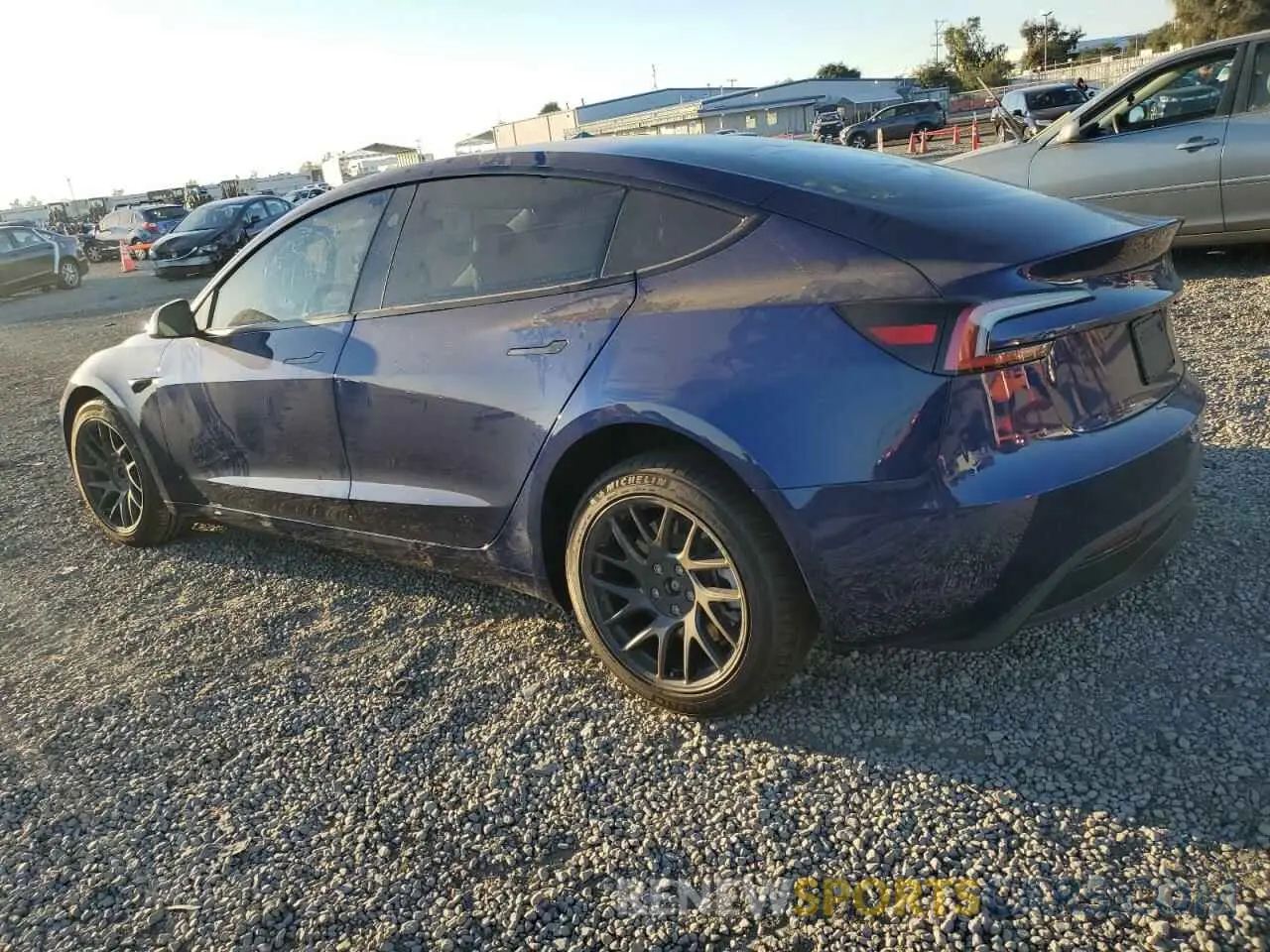 2 fotografías del automóvil dañado 5YJ3E1EA8RF844758 TESLA MODEL 3 2024