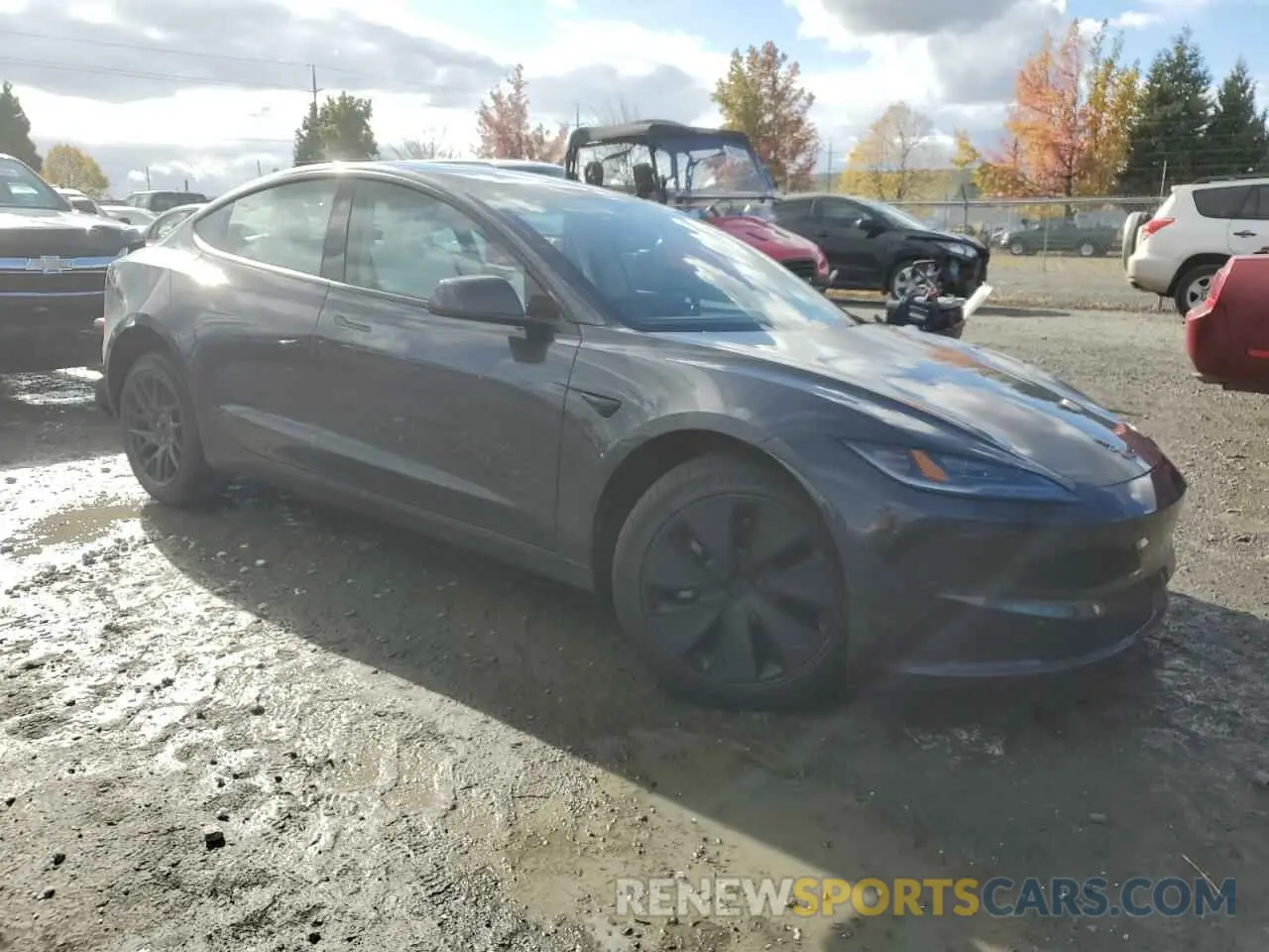 4 fotografías del automóvil dañado 5YJ3E1EA8RF846123 TESLA MODEL 3 2024