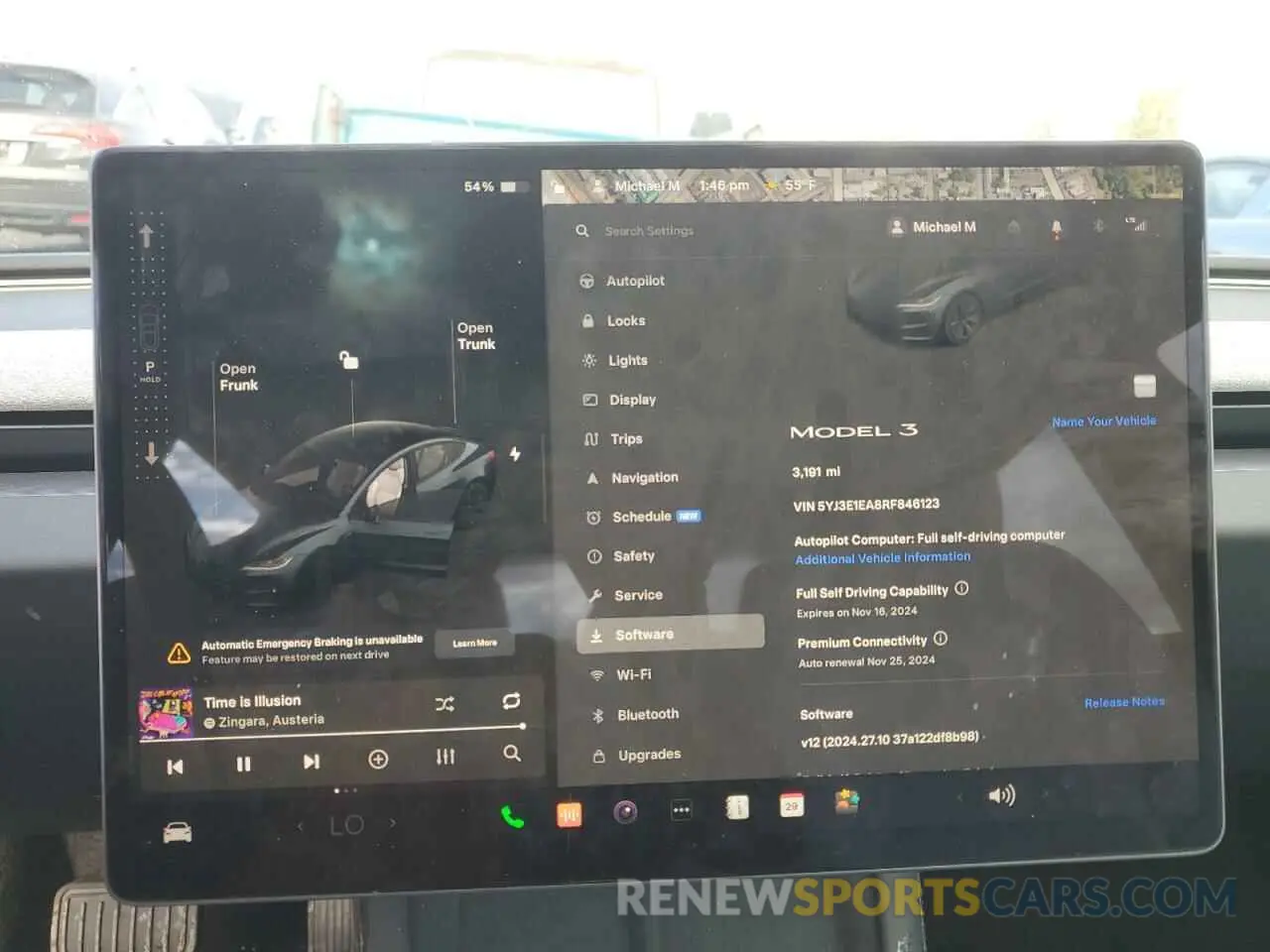 9 fotografías del automóvil dañado 5YJ3E1EA8RF846123 TESLA MODEL 3 2024