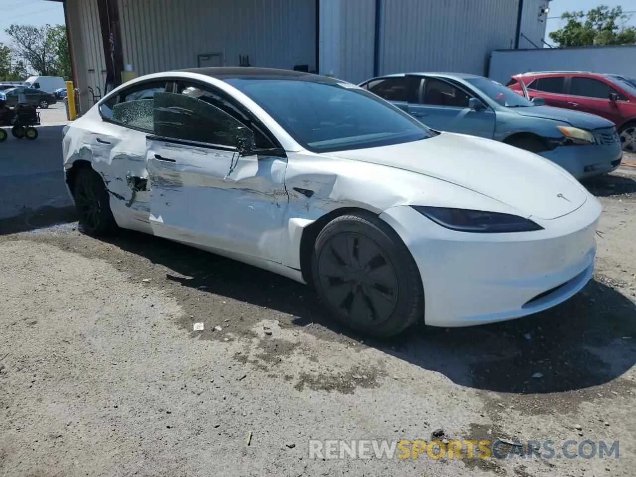 4 fotografías del automóvil dañado 5YJ3E1EA8RF862502 TESLA MODEL 3 2024