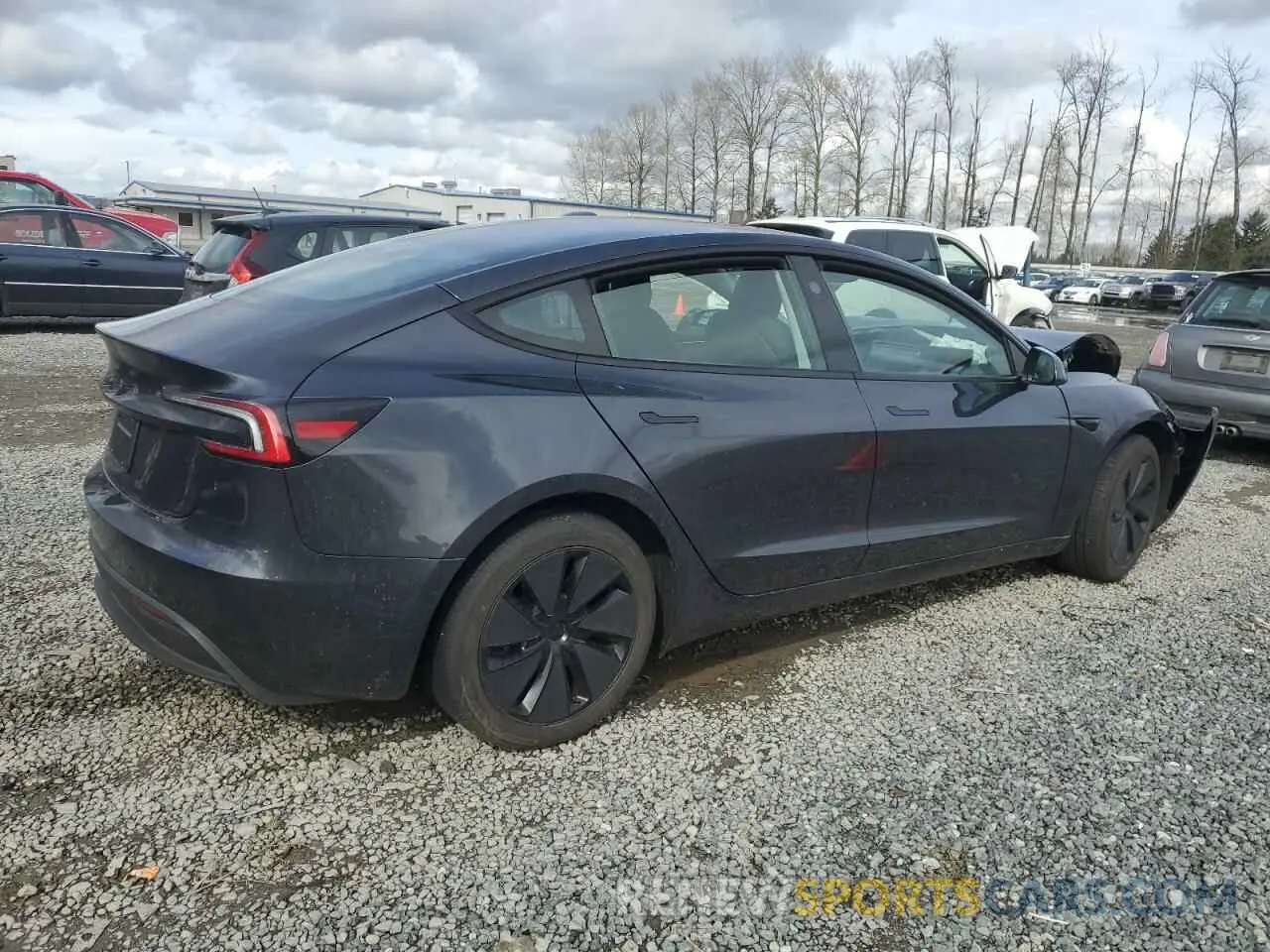 3 fotografías del automóvil dañado 5YJ3E1EA8RF864038 TESLA MODEL 3 2024