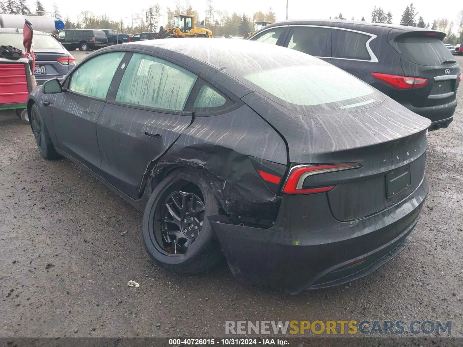 3 fotografías del automóvil dañado 5YJ3E1EA8RF865982 TESLA MODEL 3 2024