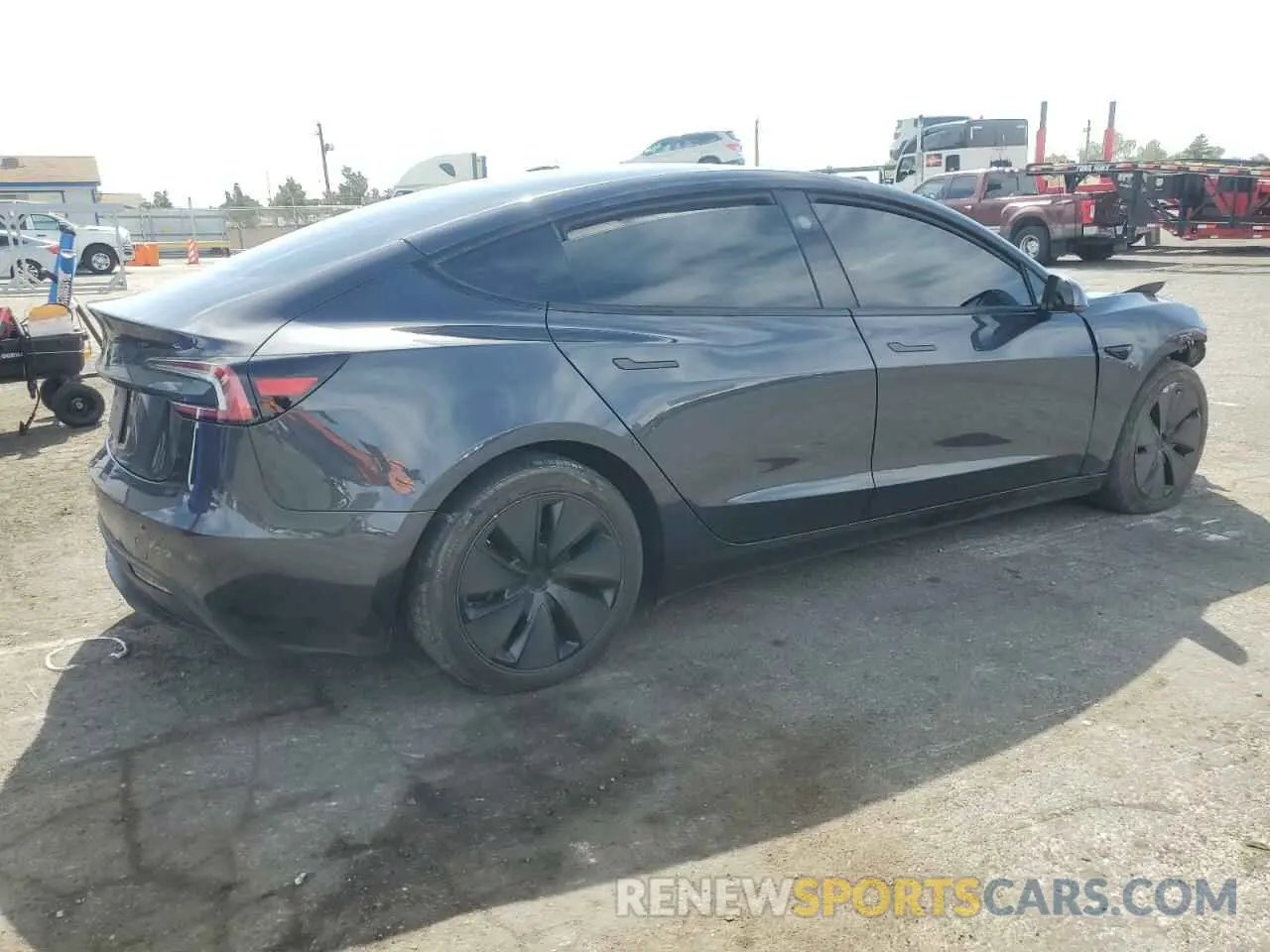3 fotografías del automóvil dañado 5YJ3E1EA9RF740148 TESLA MODEL 3 2024