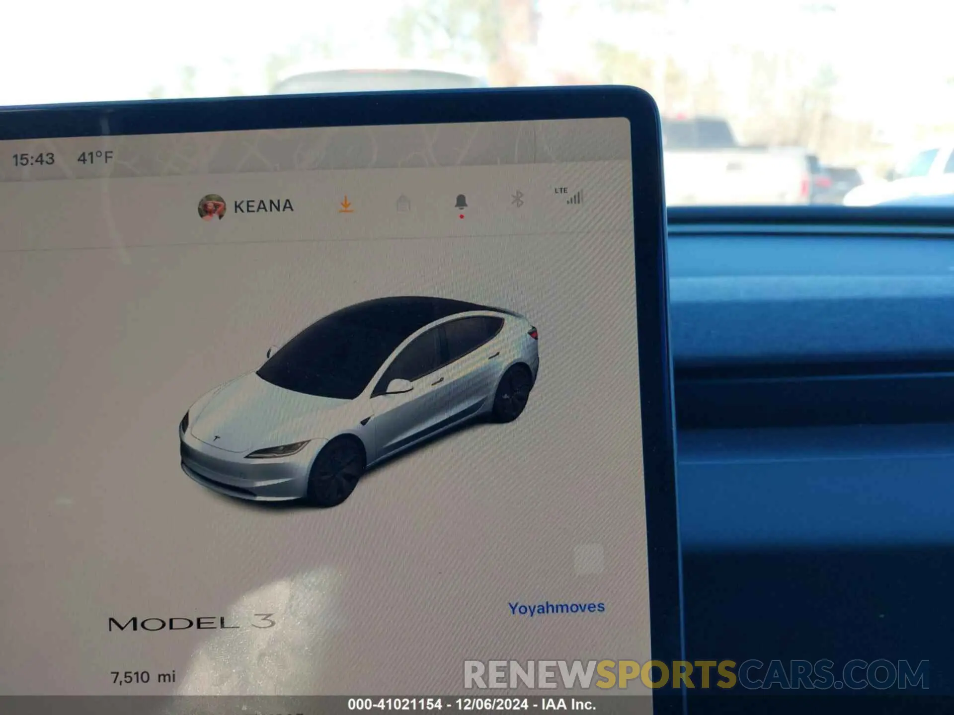 15 fotografías del automóvil dañado 5YJ3E1EA9RF741395 TESLA MODEL 3 2024