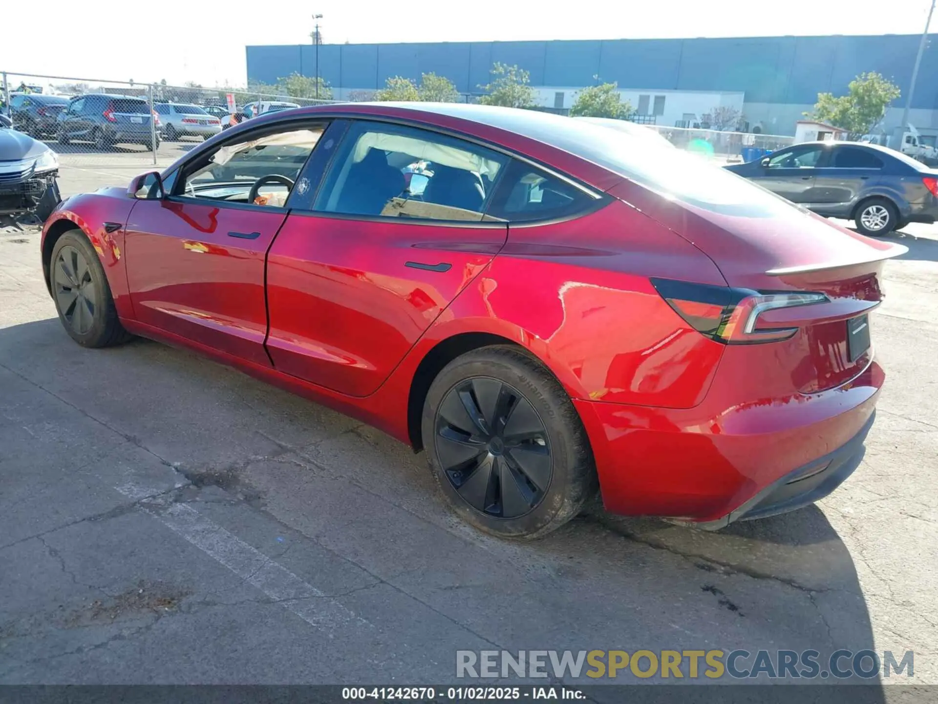 3 fotografías del automóvil dañado 5YJ3E1EA9RF741753 TESLA MODEL 3 2024