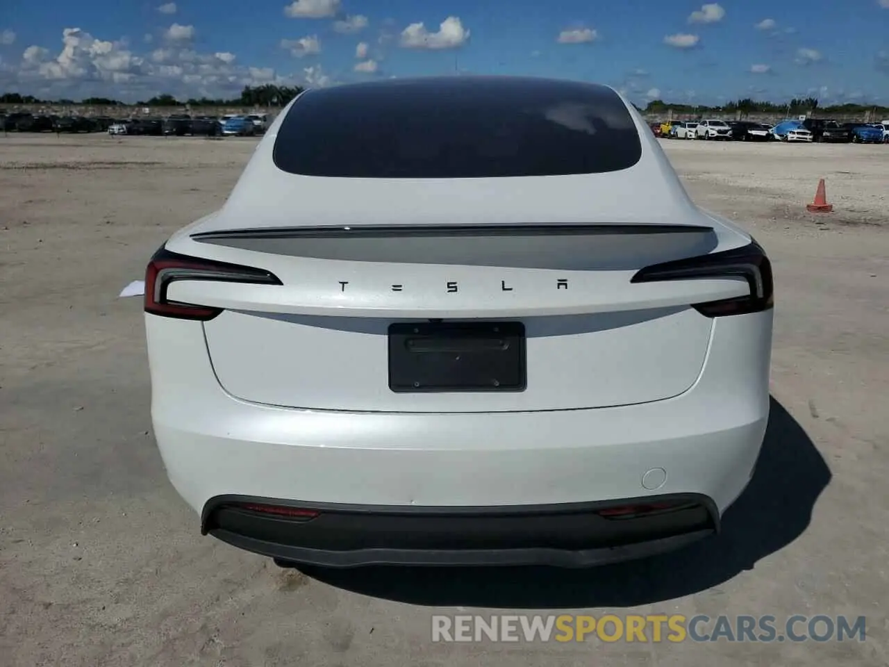 6 fotografías del automóvil dañado 5YJ3E1EA9RF752350 TESLA MODEL 3 2024