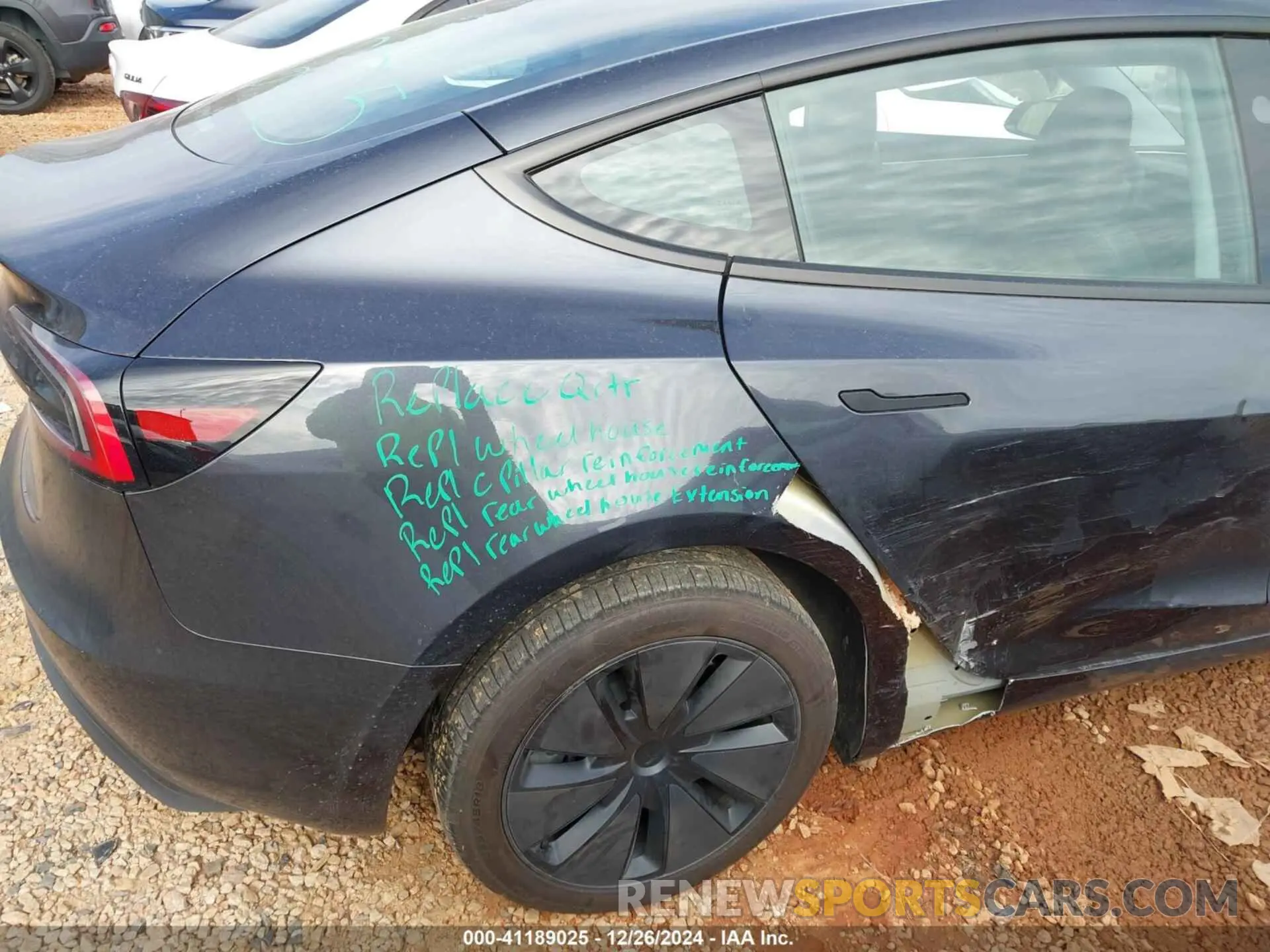 6 fotografías del automóvil dañado 5YJ3E1EA9RF784814 TESLA MODEL 3 2024
