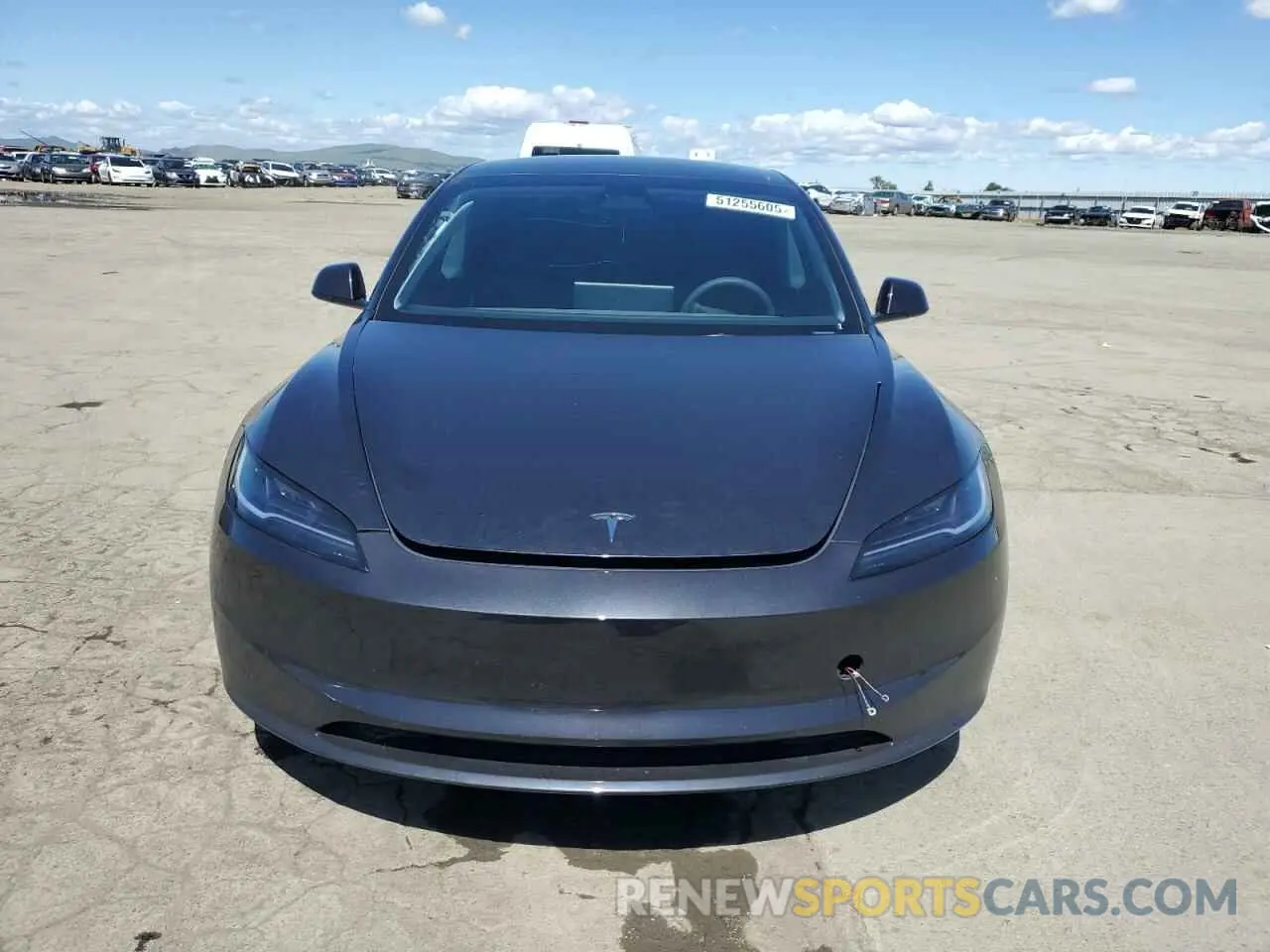 5 fotografías del automóvil dañado 5YJ3E1EA9RF820808 TESLA MODEL 3 2024