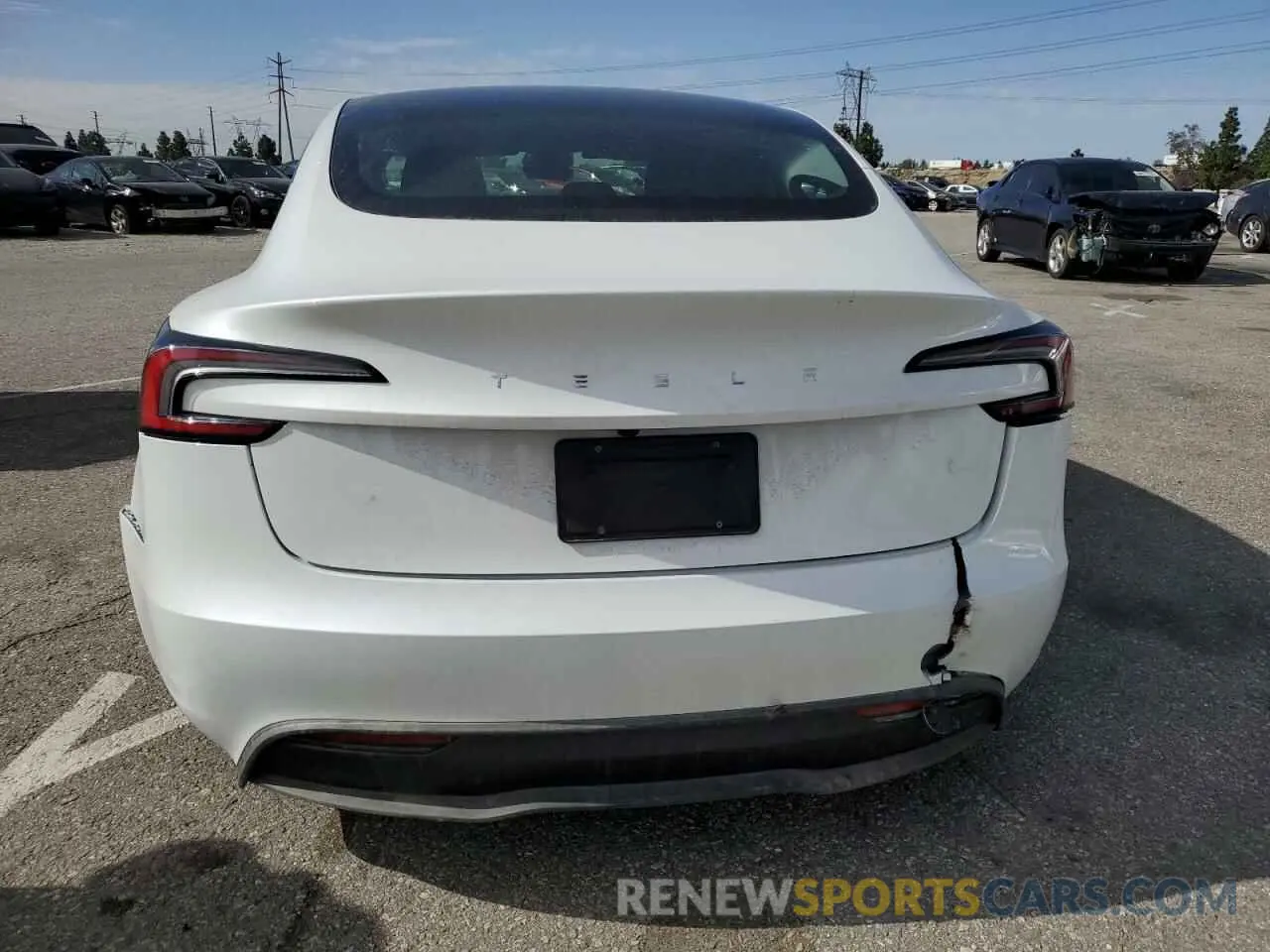 6 fotografías del automóvil dañado 5YJ3E1EA9RF826673 TESLA MODEL 3 2024