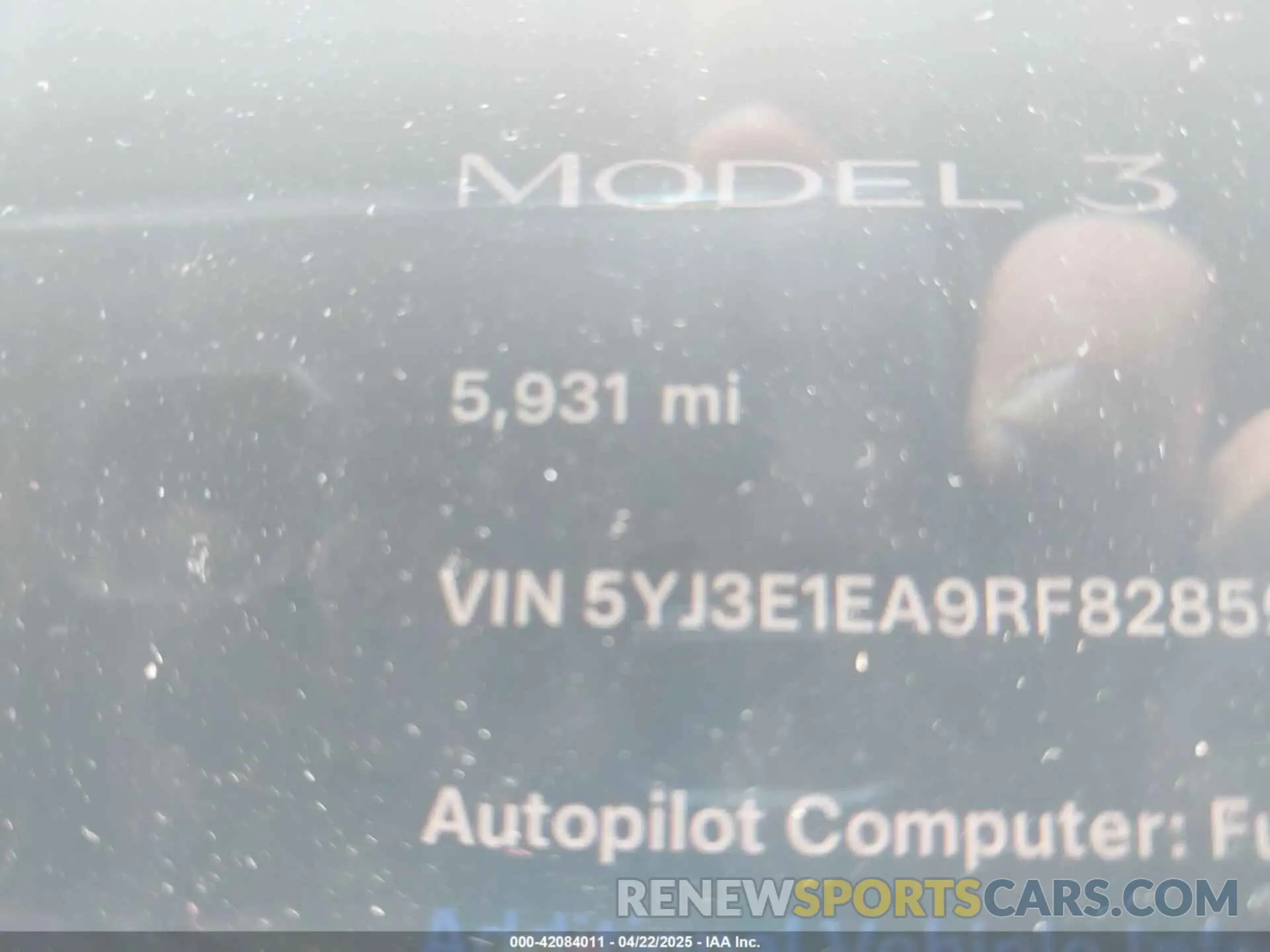15 fotografías del automóvil dañado 5YJ3E1EA9RF828598 TESLA MODEL 3 2024