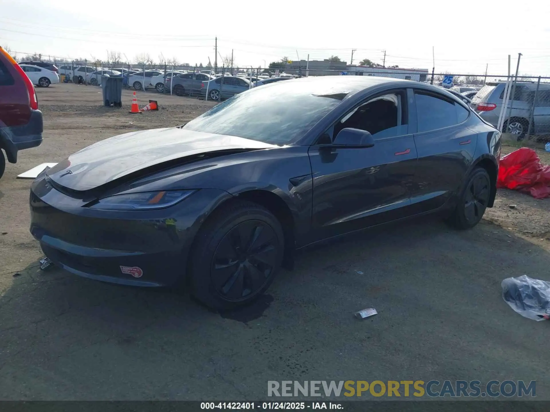 2 fotografías del automóvil dañado 5YJ3E1EA9RF828939 TESLA MODEL 3 2024