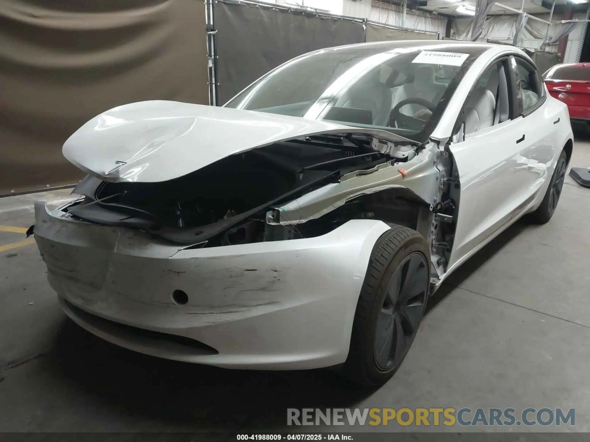 2 fotografías del automóvil dañado 5YJ3E1EA9RF836300 TESLA MODEL 3 2024