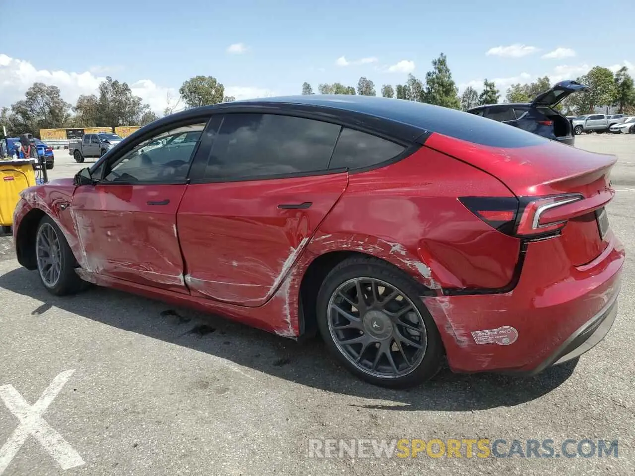 2 fotografías del automóvil dañado 5YJ3E1EA9RF848978 TESLA MODEL 3 2024