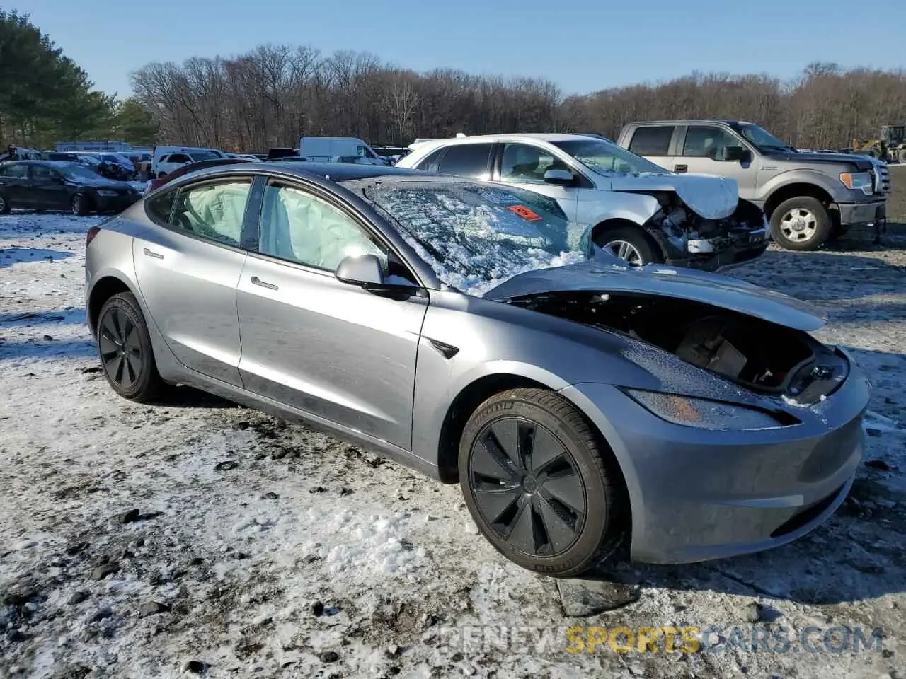 4 fotografías del automóvil dañado 5YJ3E1EA9RF864579 TESLA MODEL 3 2024