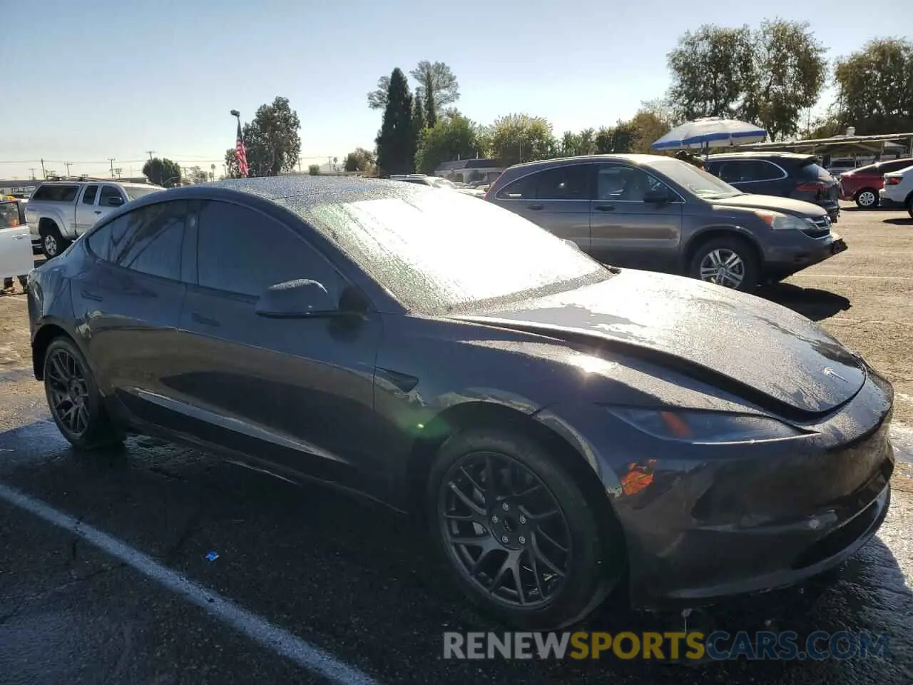 4 fotografías del automóvil dañado 5YJ3E1EA9RF864937 TESLA MODEL 3 2024