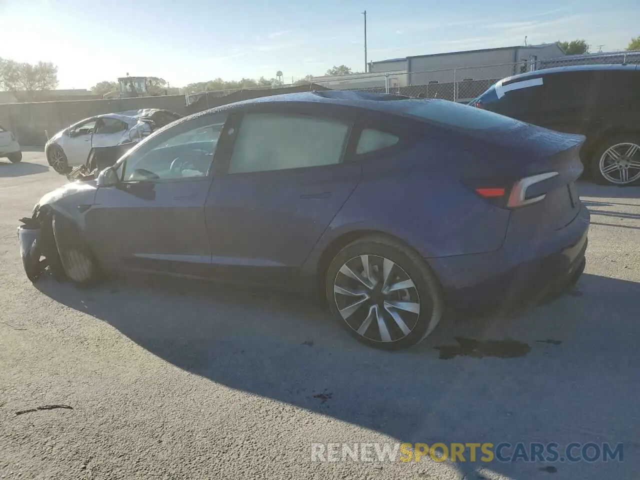 2 fotografías del automóvil dañado 5YJ3E1EA9RF868731 TESLA MODEL 3 2024