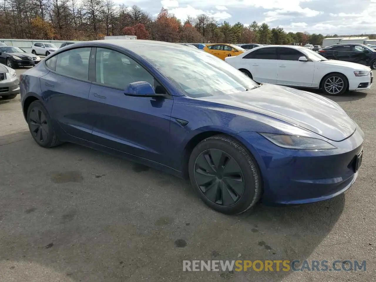 4 fotografías del automóvil dañado 5YJ3E1EAXRF725898 TESLA MODEL 3 2024