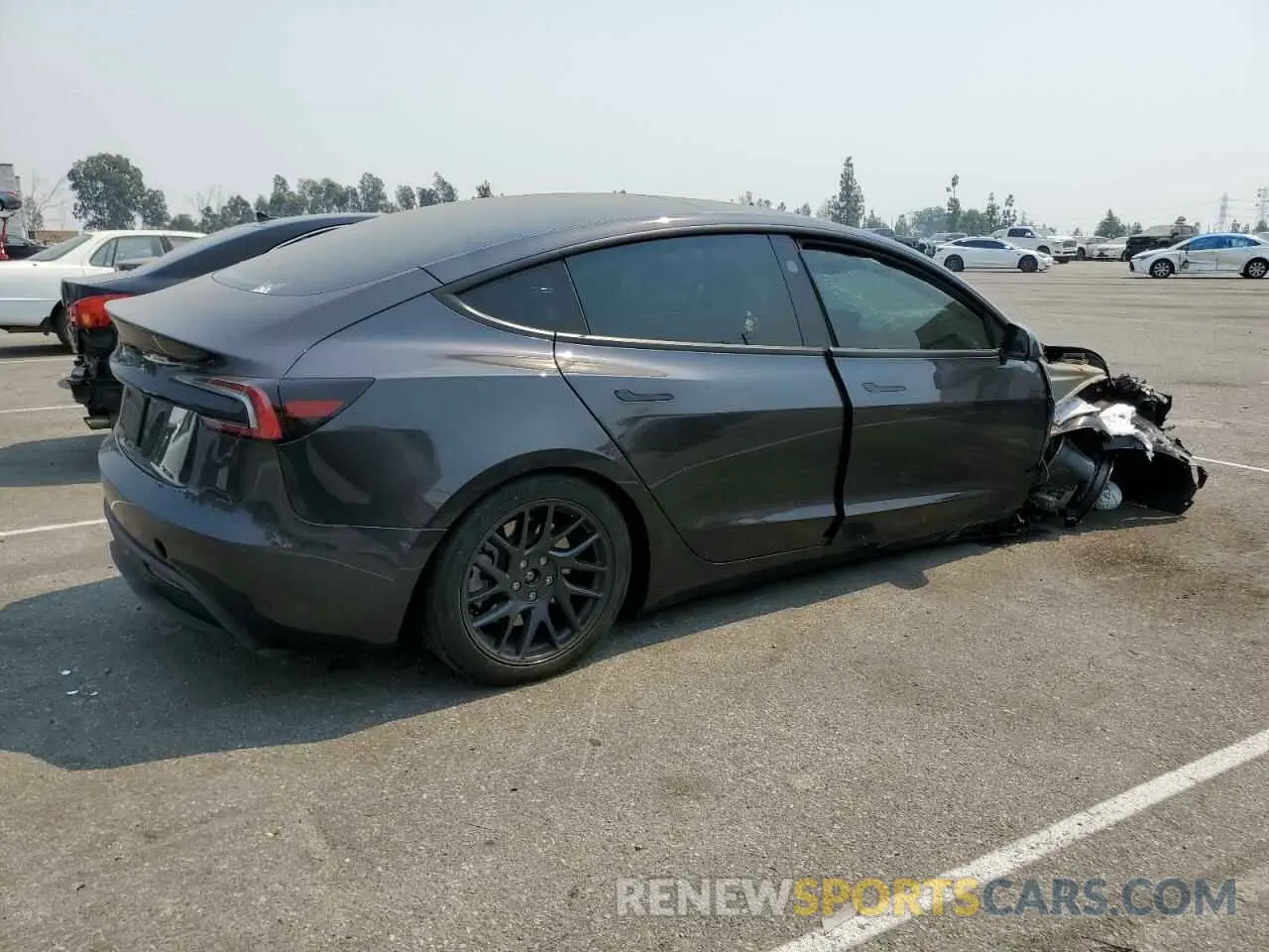 3 fotografías del automóvil dañado 5YJ3E1EAXRF732219 TESLA MODEL 3 2024