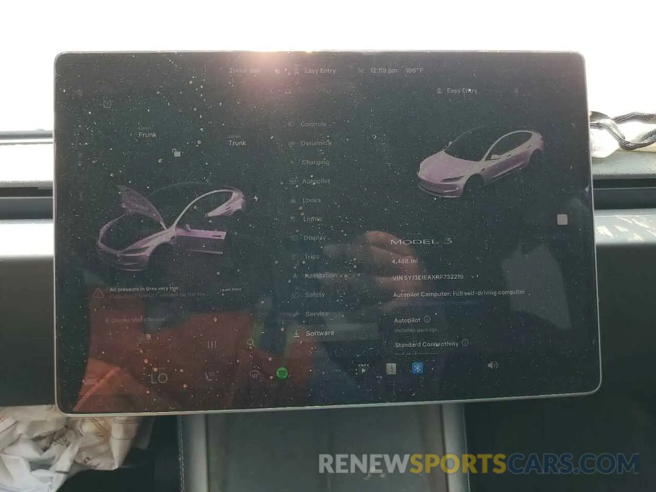 9 fotografías del automóvil dañado 5YJ3E1EAXRF732219 TESLA MODEL 3 2024