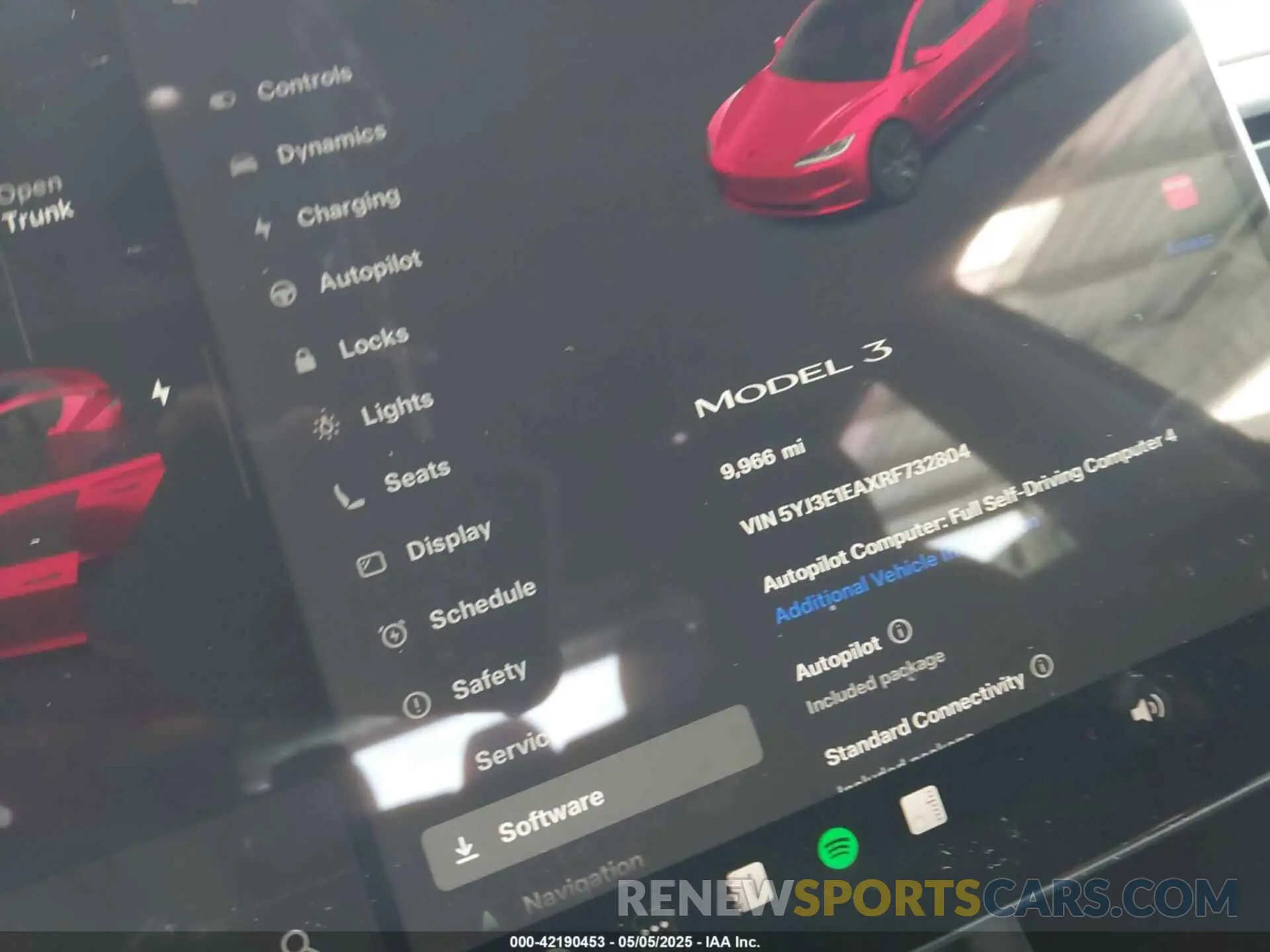 14 fotografías del automóvil dañado 5YJ3E1EAXRF732804 TESLA MODEL 3 2024