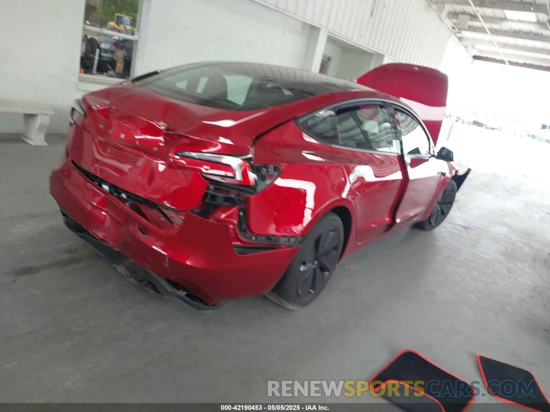 4 fotografías del automóvil dañado 5YJ3E1EAXRF732804 TESLA MODEL 3 2024