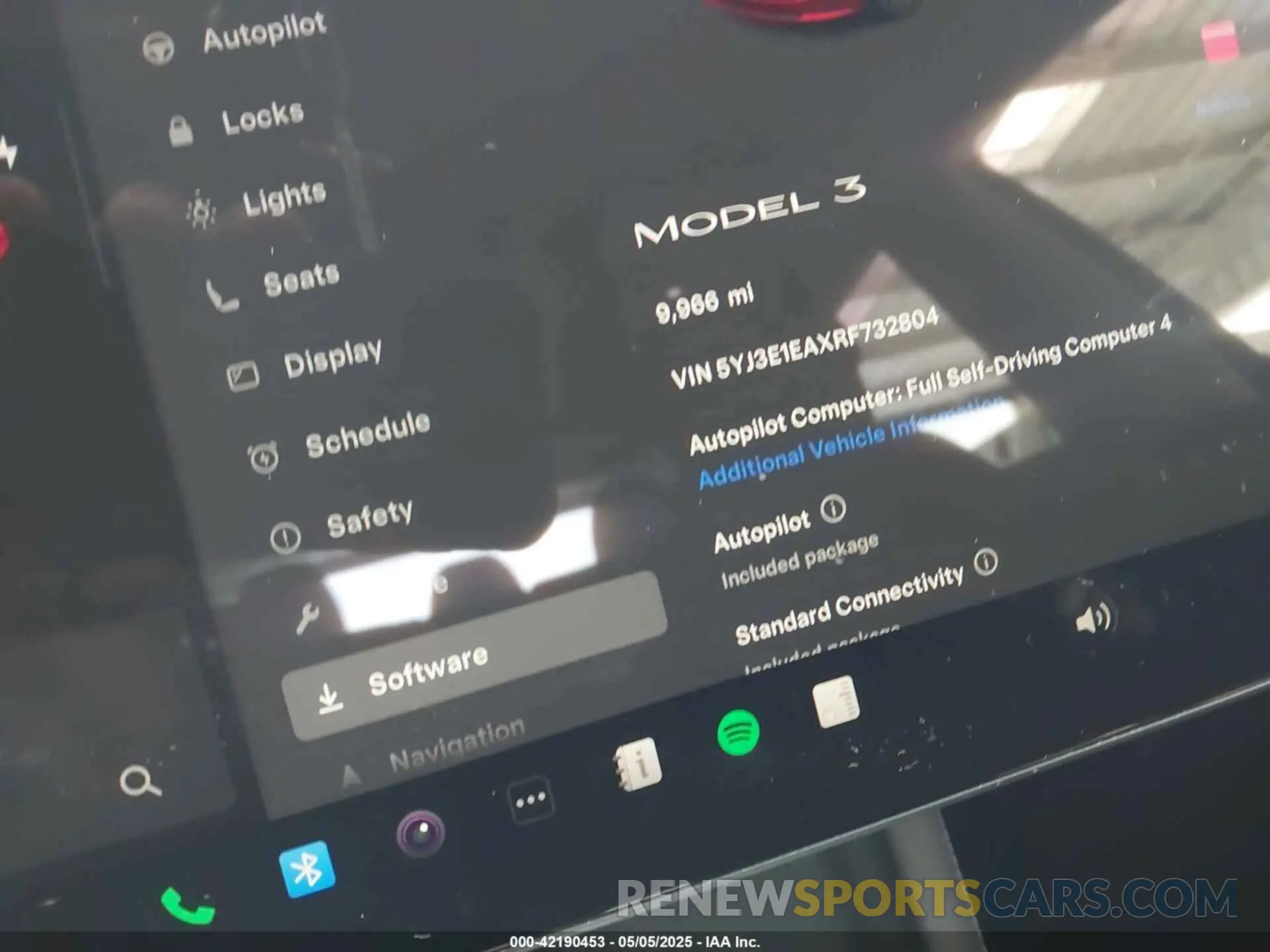7 fotografías del automóvil dañado 5YJ3E1EAXRF732804 TESLA MODEL 3 2024