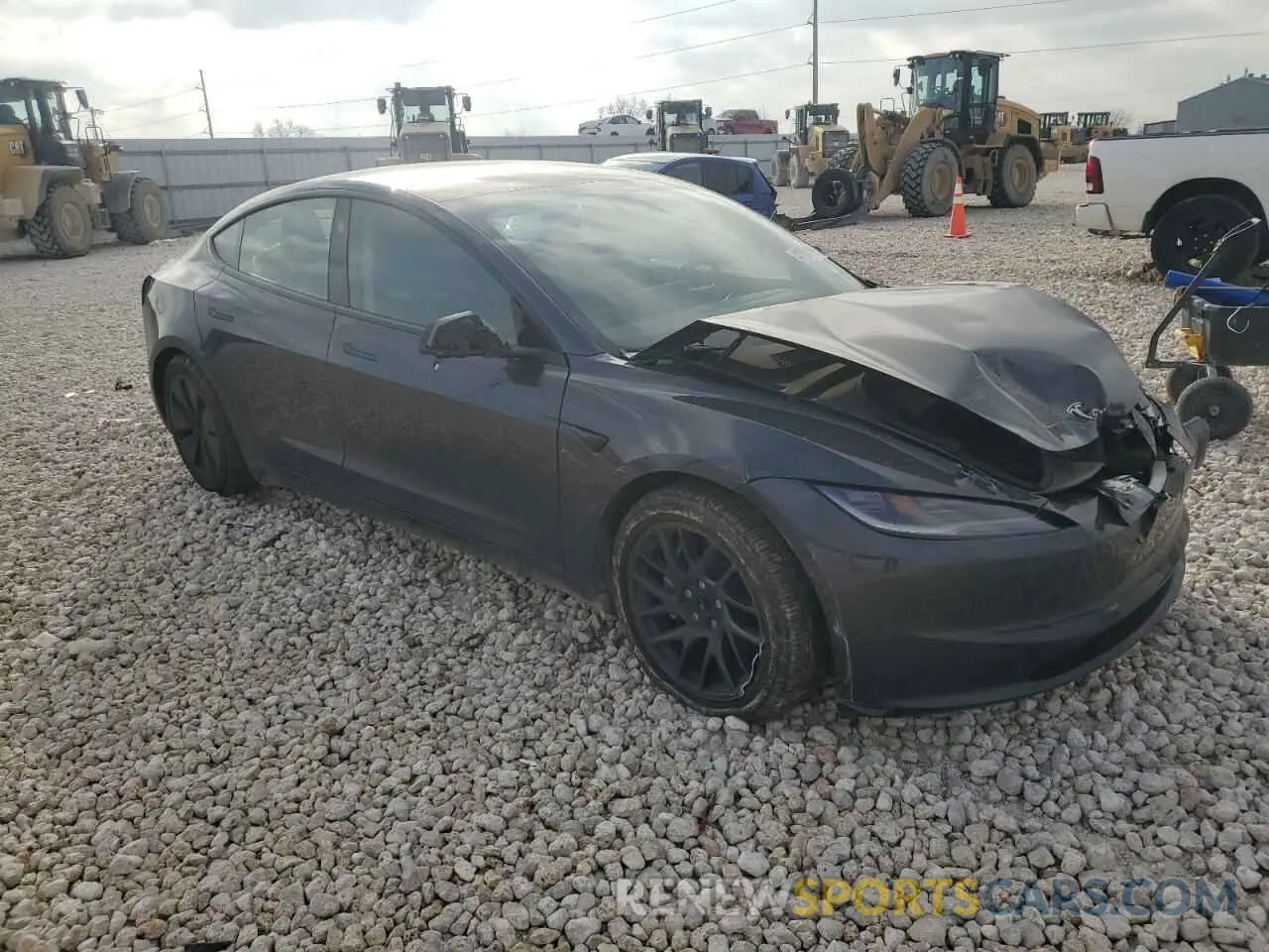 4 fotografías del automóvil dañado 5YJ3E1EAXRF741132 TESLA MODEL 3 2024