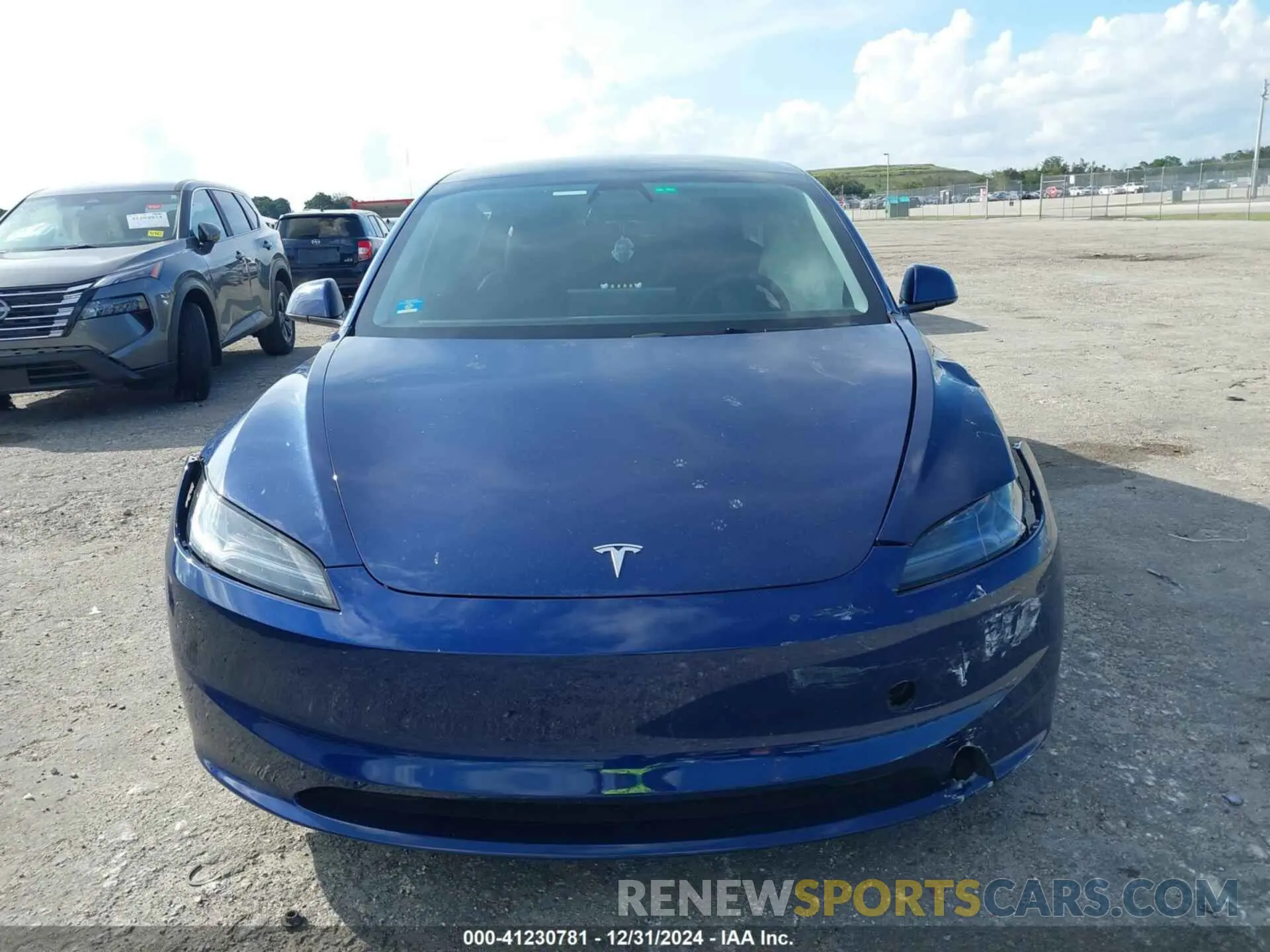12 fotografías del automóvil dañado 5YJ3E1EAXRF744712 TESLA MODEL 3 2024